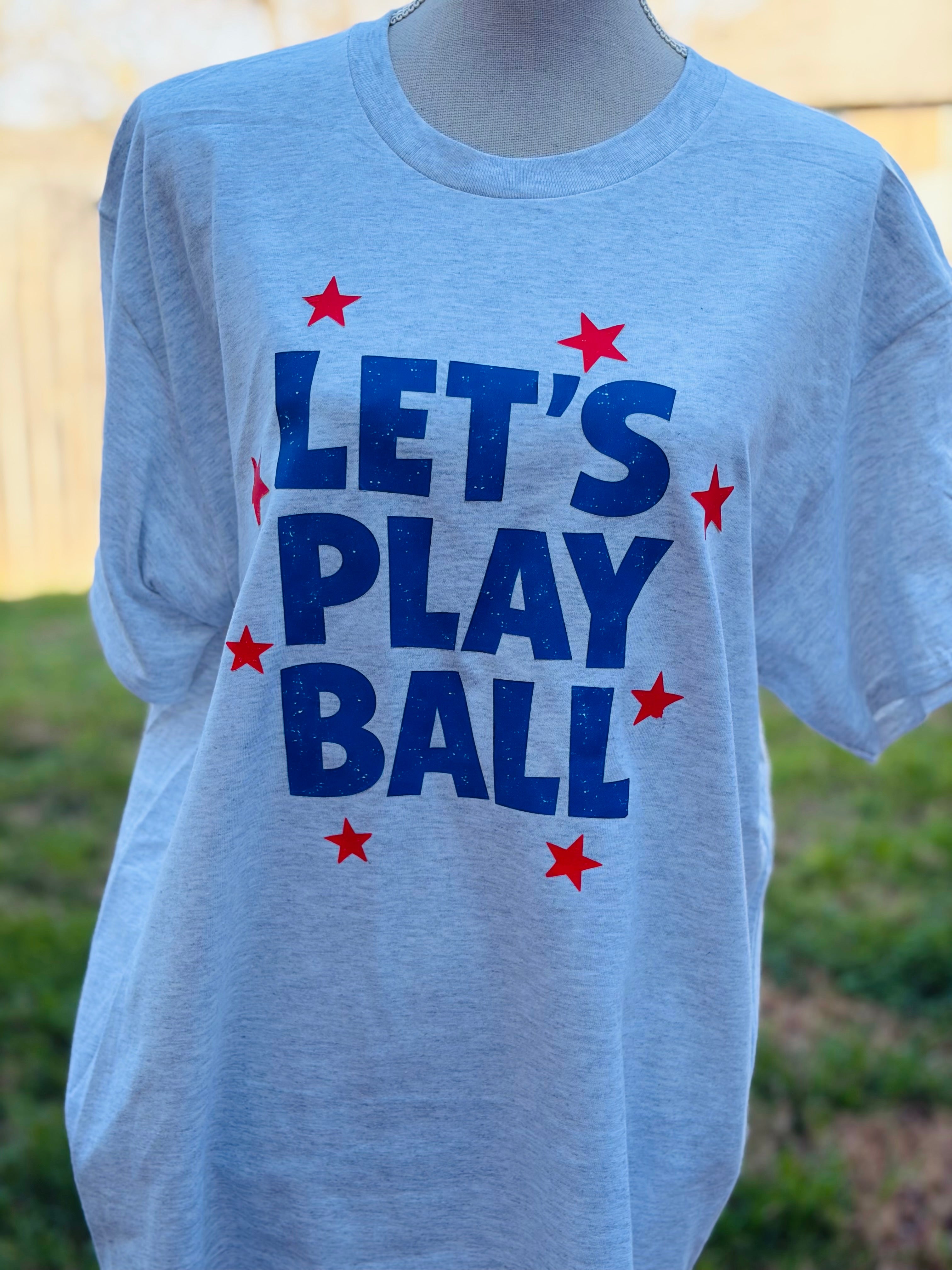 T-SHIRT JUNKIE Let's Play Ball Tee on Simply Obsessed