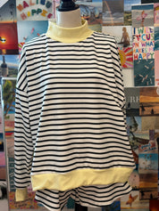 SAGE+FIG Mock Turtleneck Striped Set on Simply Obsessed