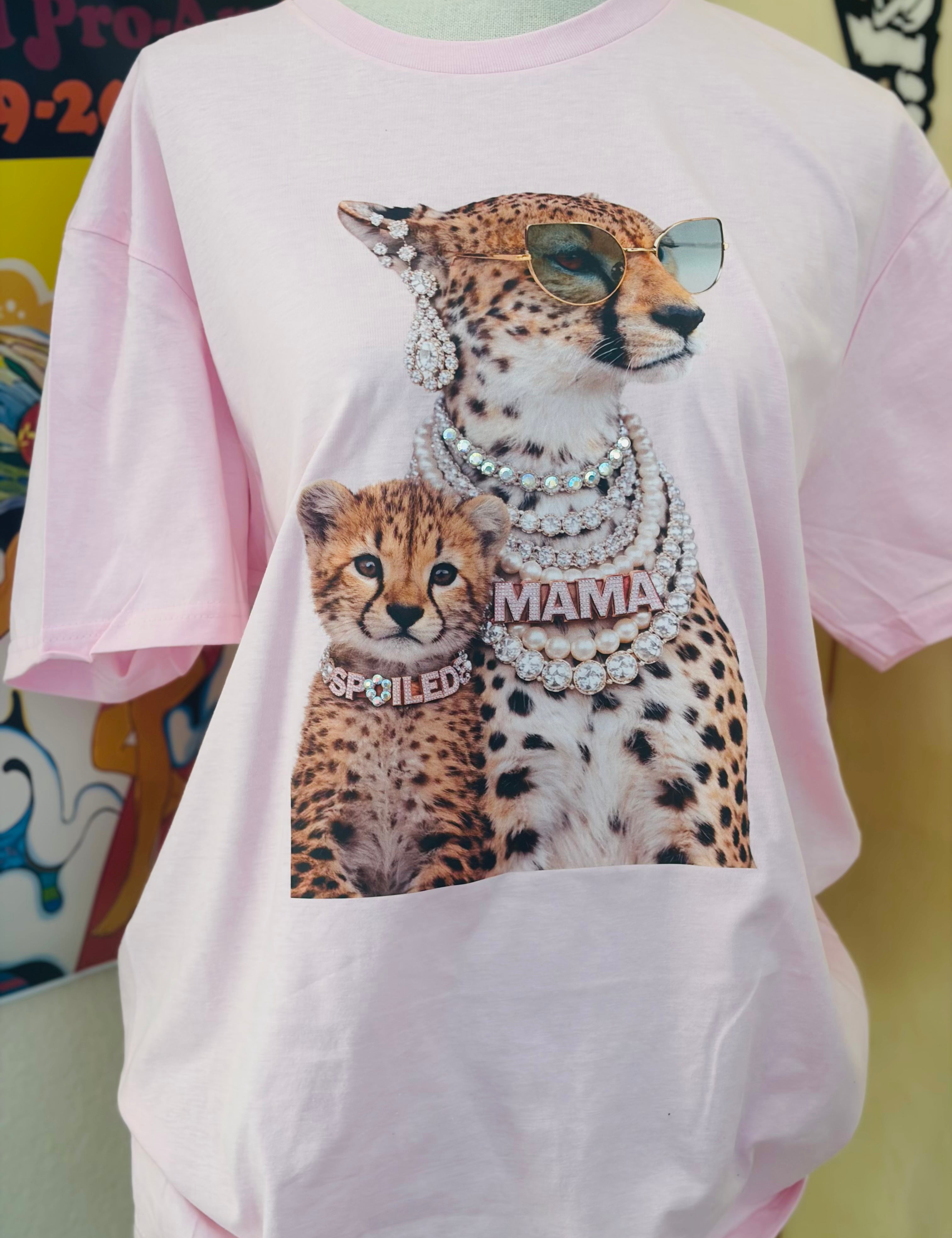 T-SHIRT JUNKIE Mama & Cub Bling Tee on Simply Obsessed