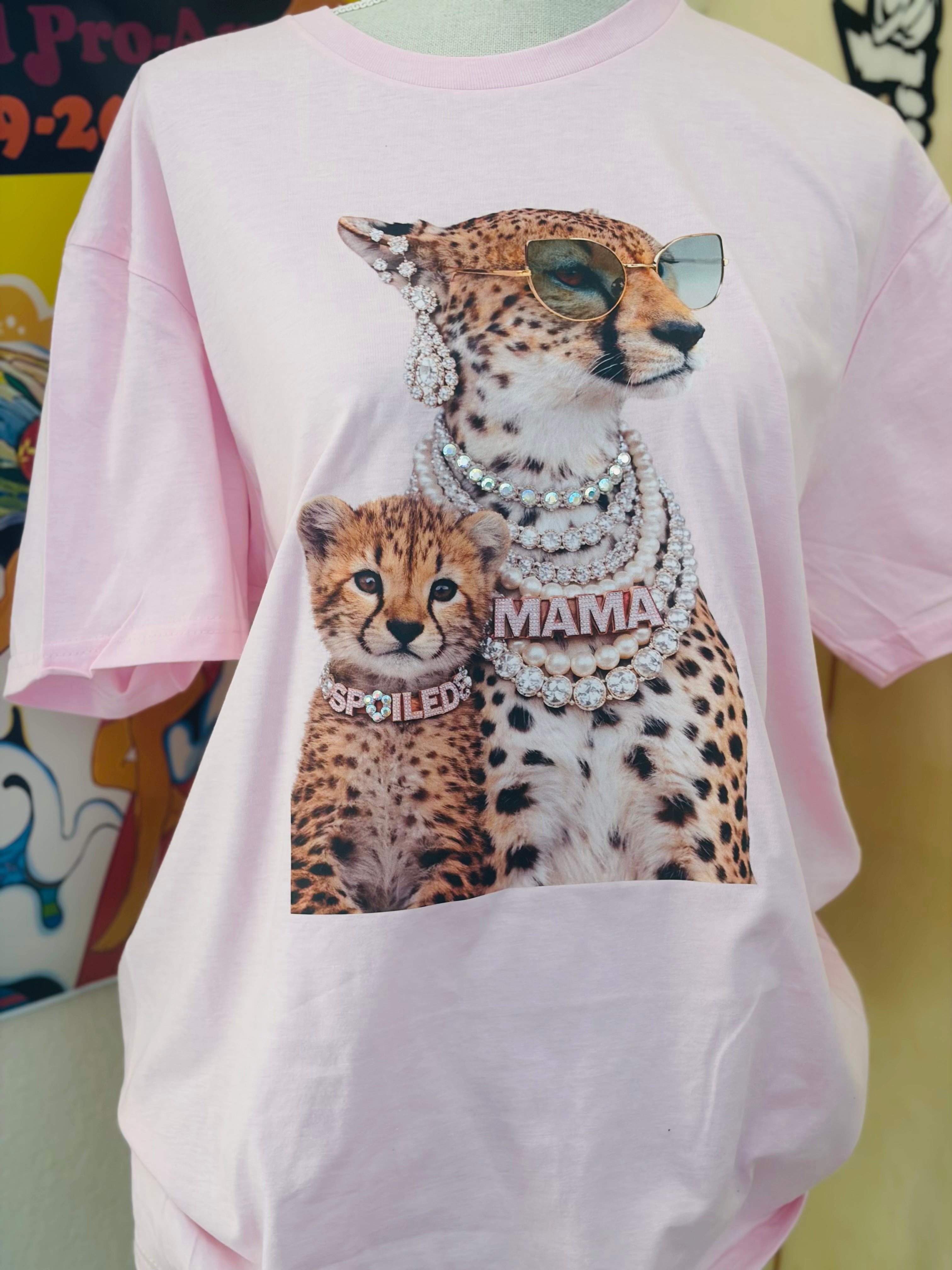 T-SHIRT JUNKIE Mama & Cub Bling Tee on Simply Obsessed