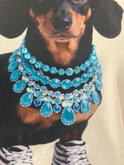 T-SHIRT JUNKIE Weiner Dog Roller Skate Bling Tee on Simply Obsessed