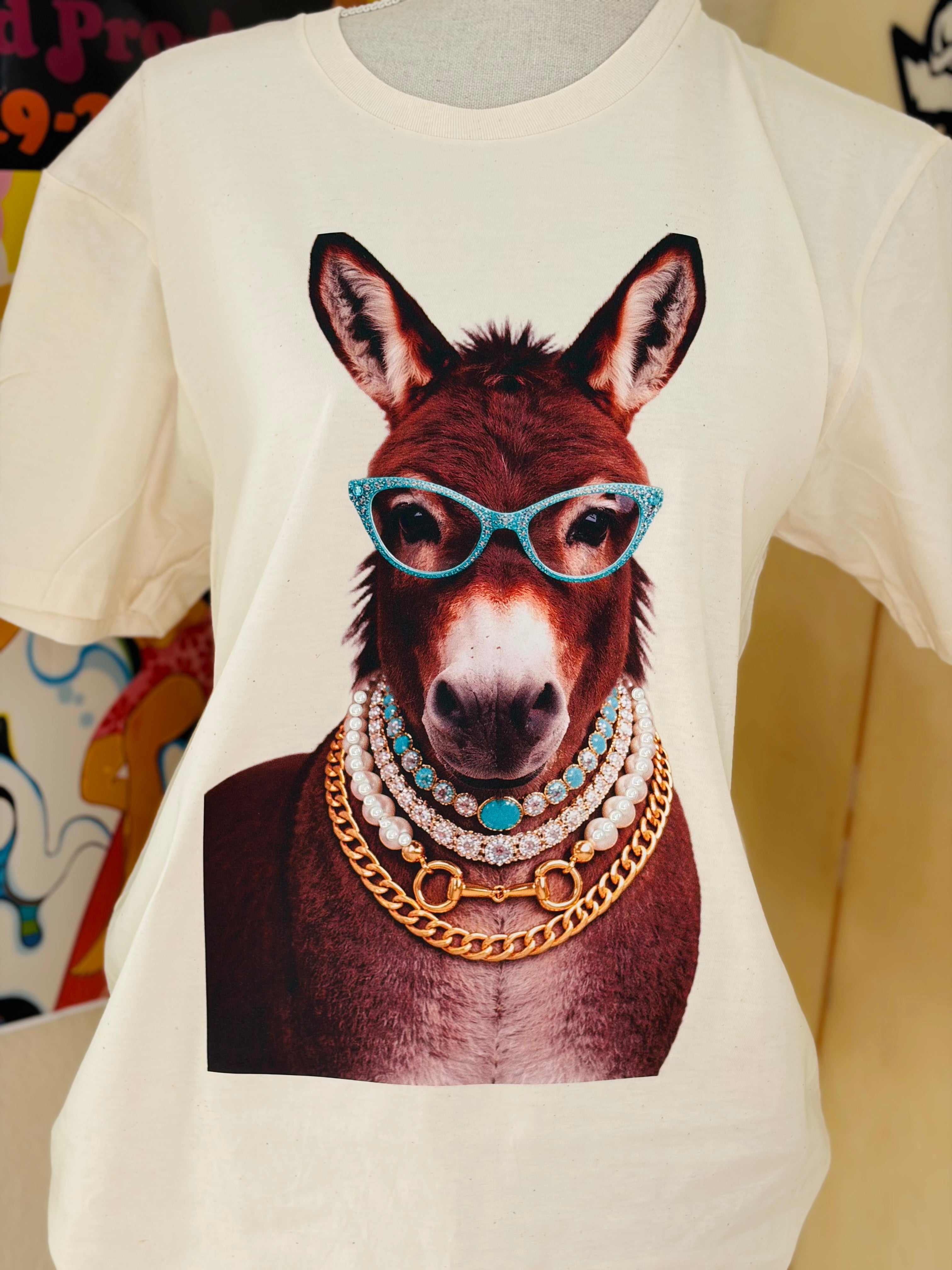 T-SHIRT JUNKIE Snaffle Bit Donkey Bling Tee on Simply Obsessed