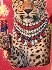 T-SHIRT JUNKIE All American Leopard Bling Tee on Simply Obsessed