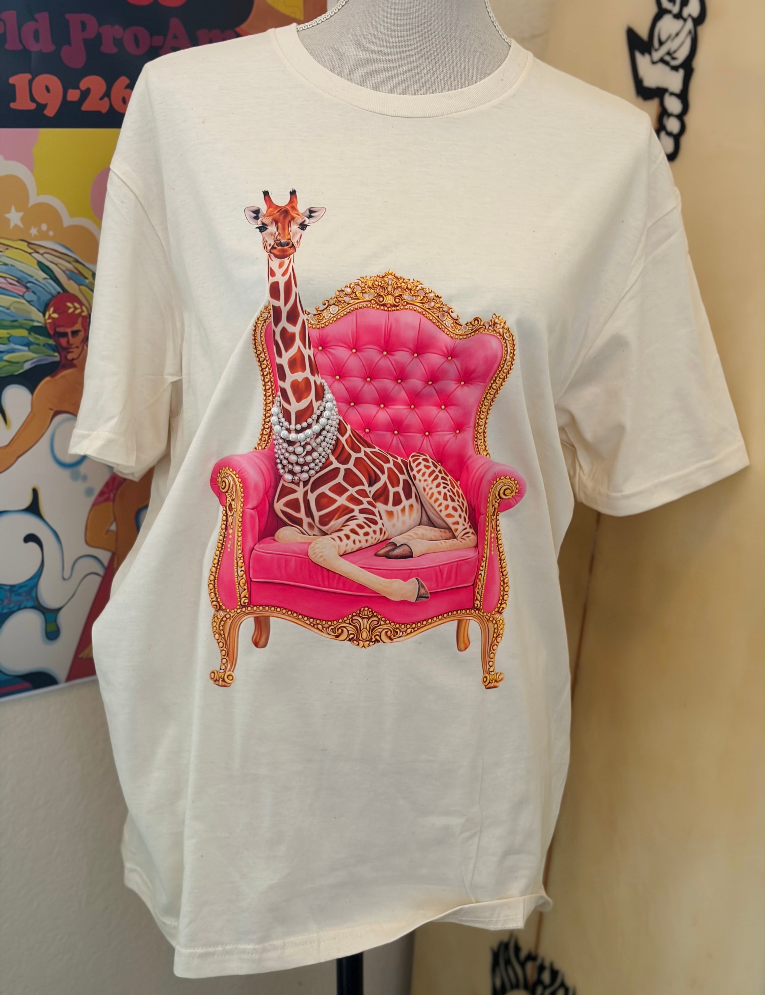 T-SHIRT JUNKIE Boujee Giraffe Bling Tee on Simply Obsessed