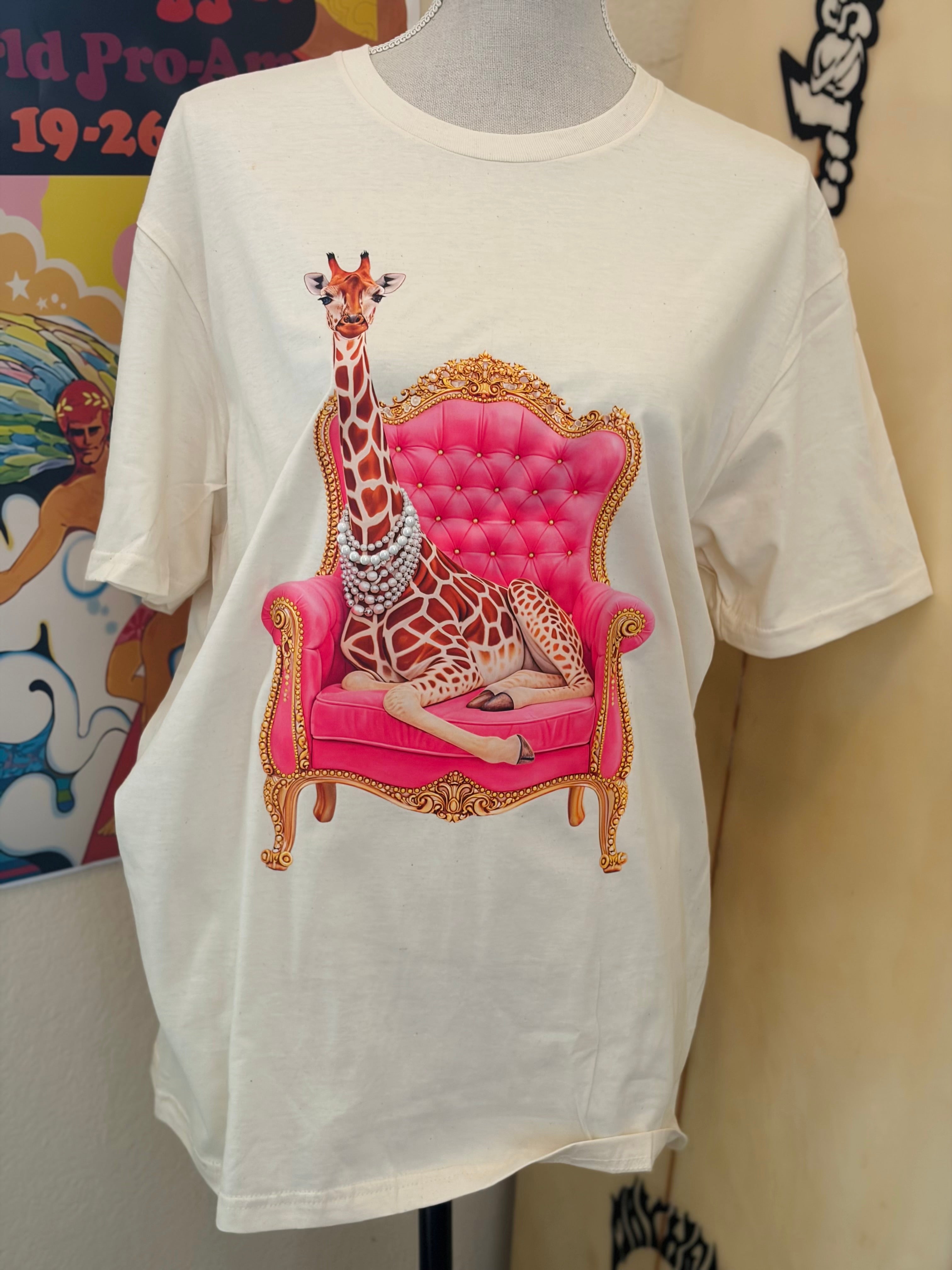 T-SHIRT JUNKIE Boujee Giraffe Bling Tee on Simply Obsessed