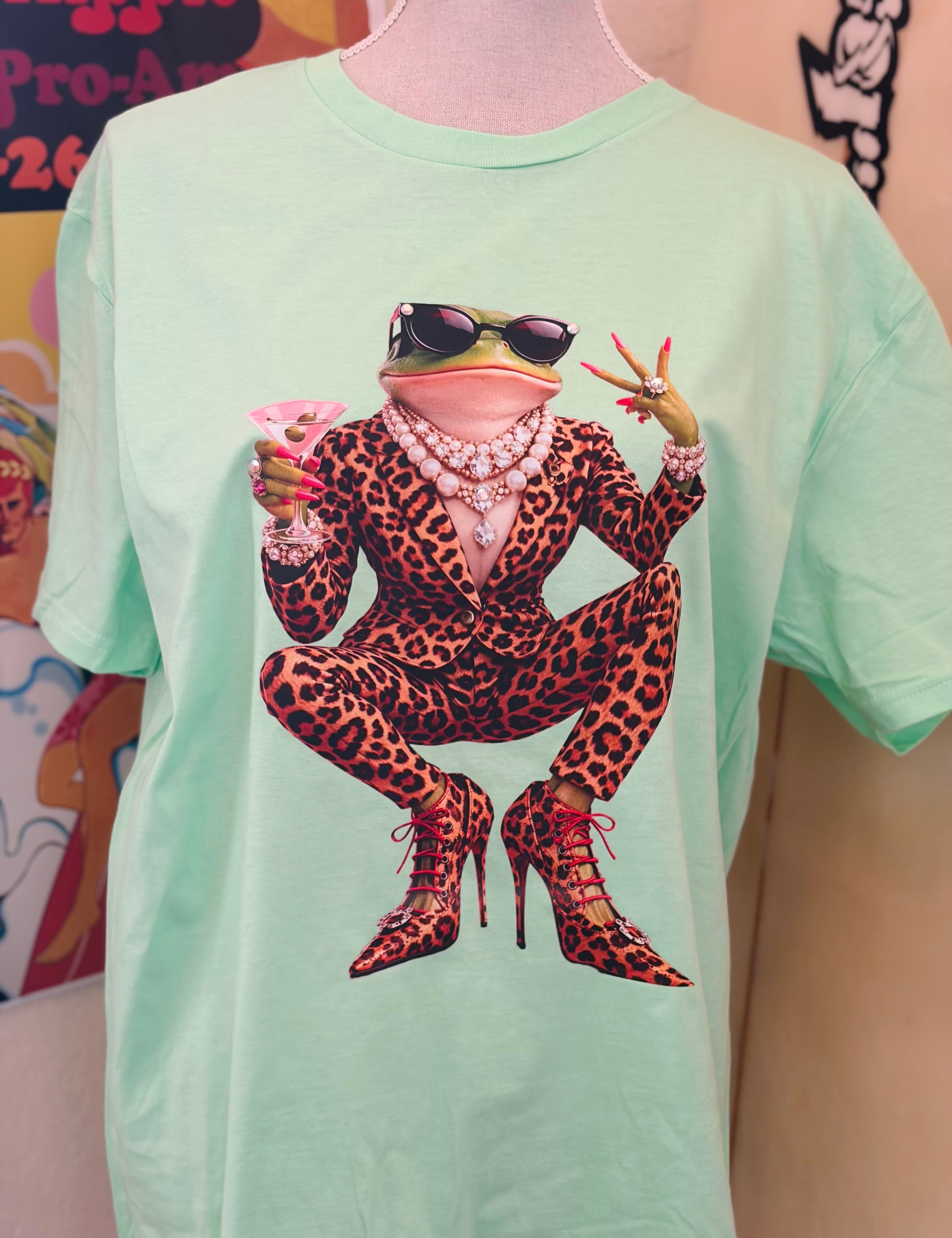 T-SHIRT JUNKIE Classy Frog Bling Tee on Simply Obsessed