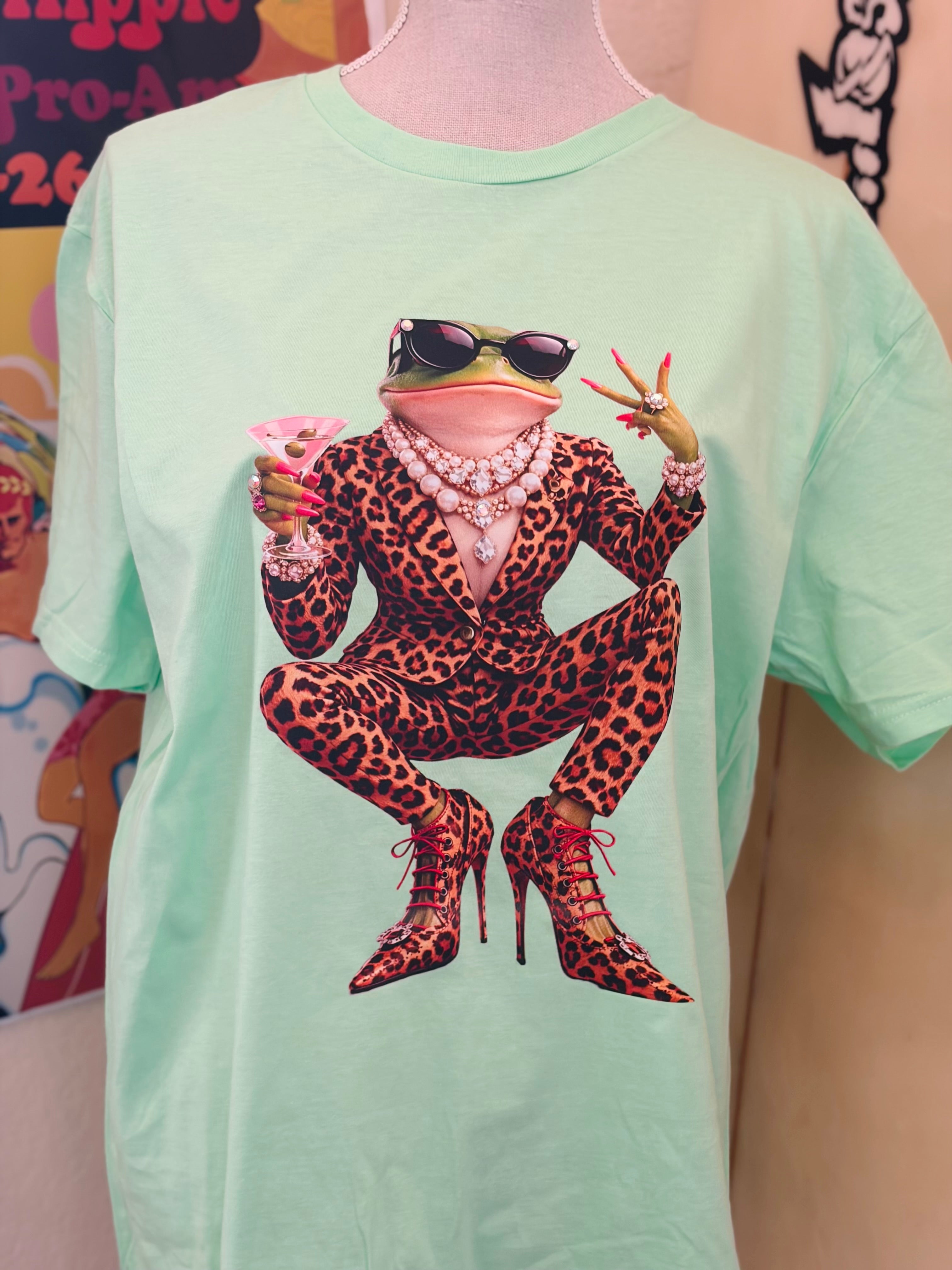 T-SHIRT JUNKIE Classy Frog Bling Tee on Simply Obsessed