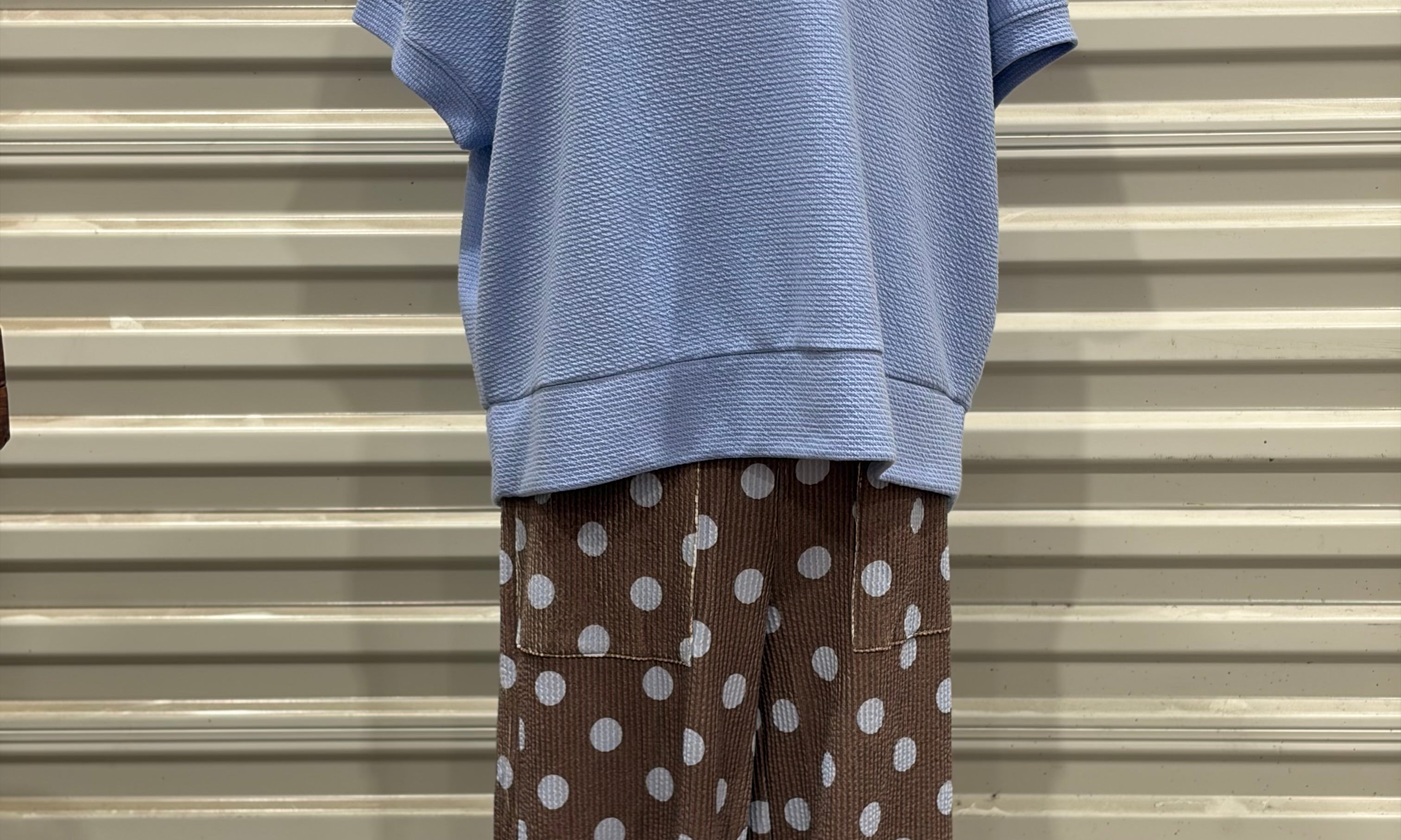 STYLIVE Polka Dot Everyday Shirt &amp; Pants on Simply Obsessed