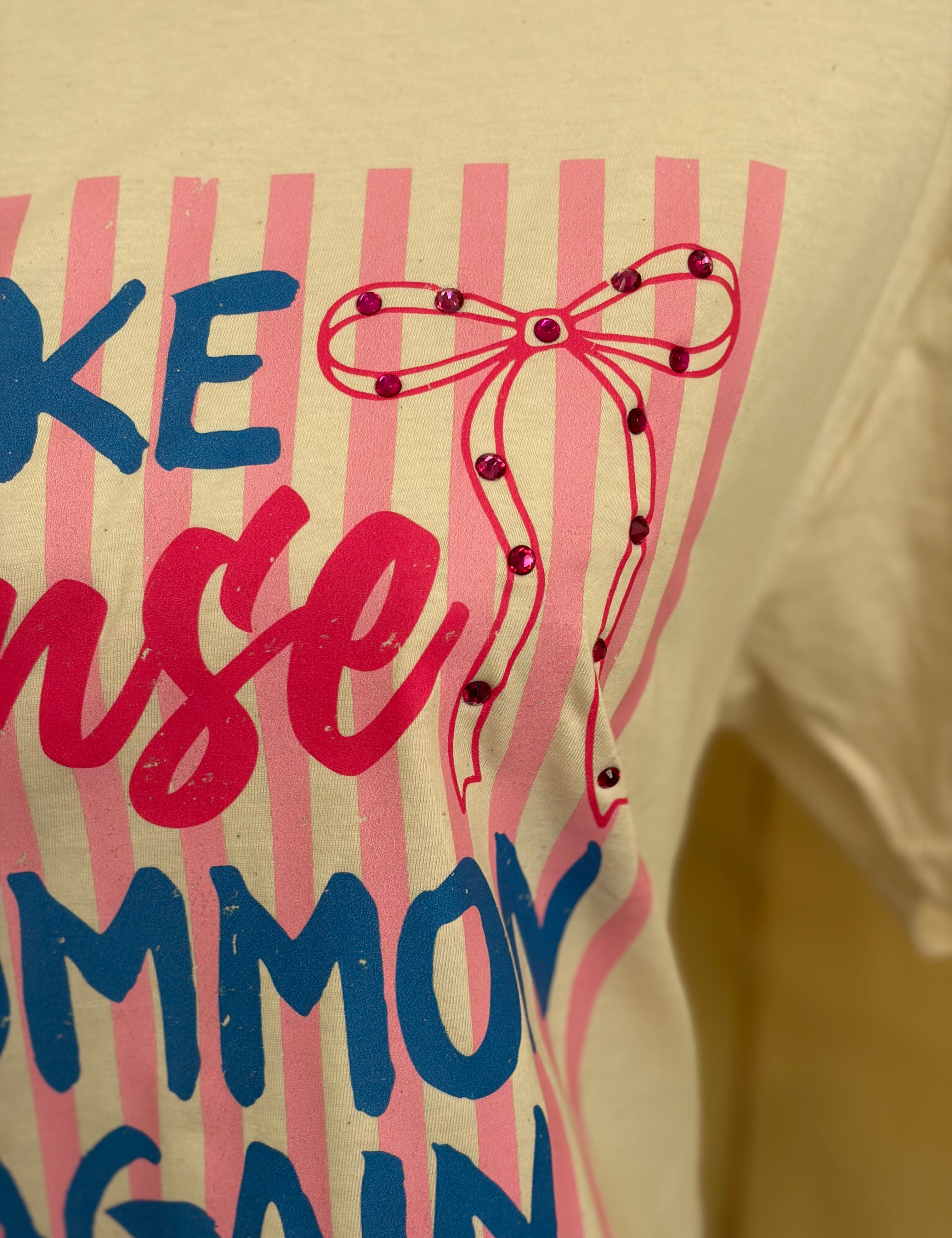 T-SHIRT JUNKIE Make Sense Common Again Bling Tee on Simply Obsessed