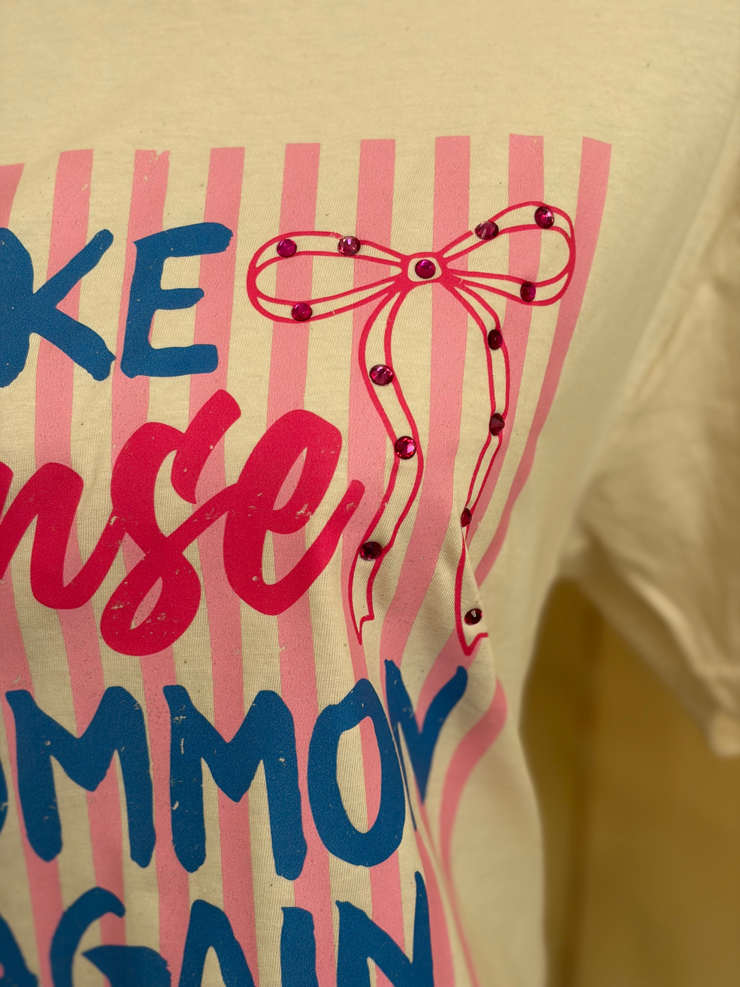 T-SHIRT JUNKIE Make Sense Common Again Bling Tee on Simply Obsessed