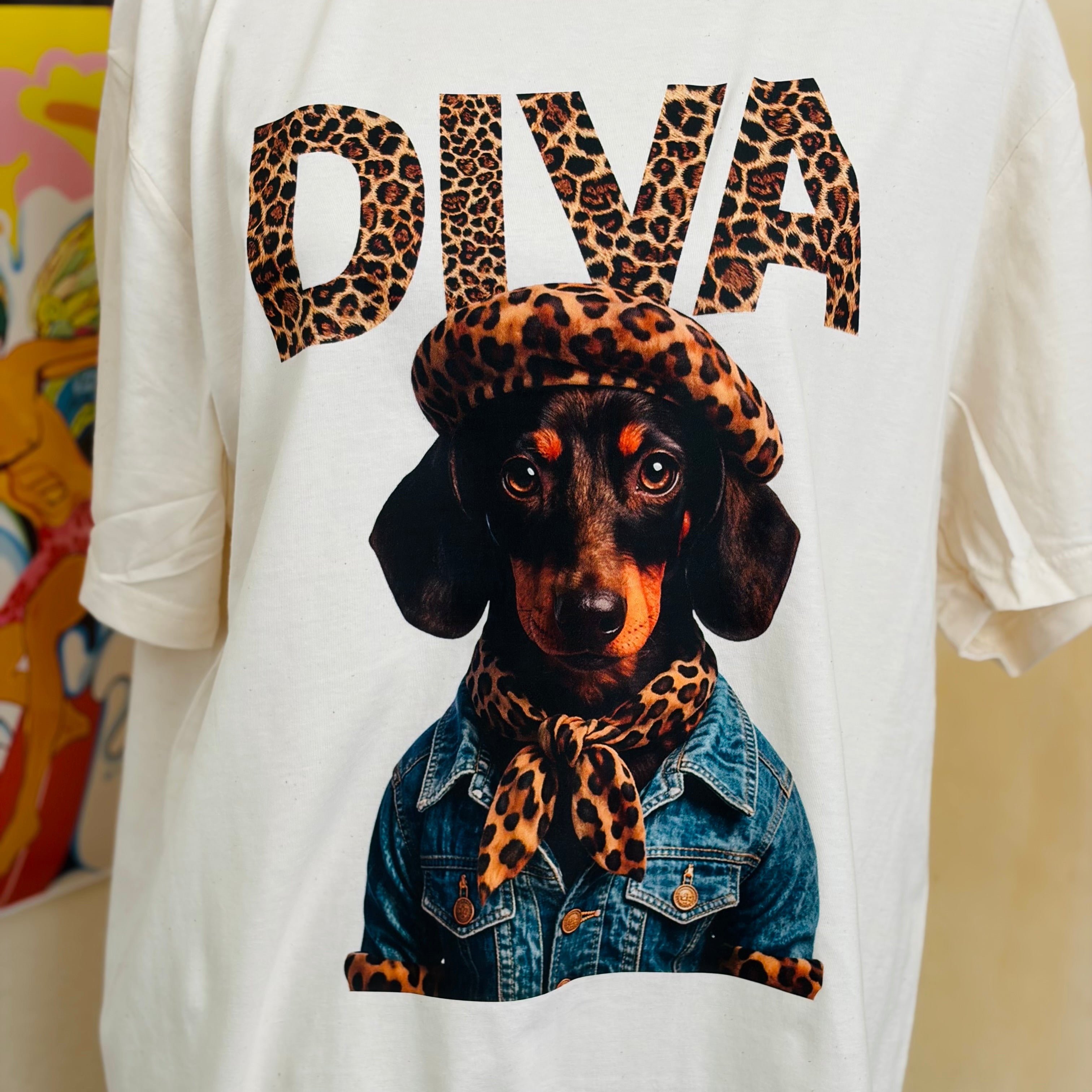 T-SHIRT JUNKIE Diva Weiner Dog Tee on Simply Obsessed