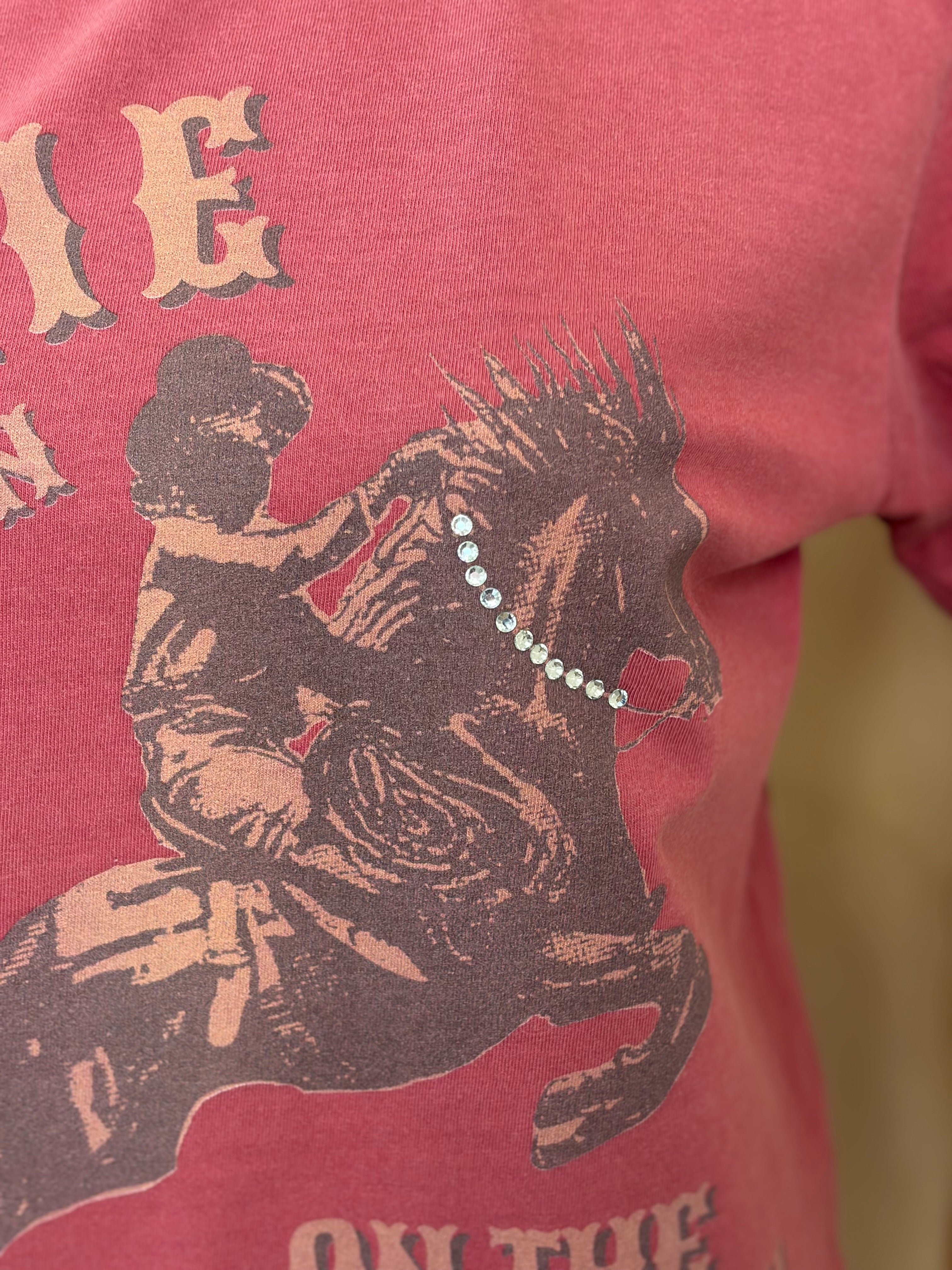 PRE-ORDER Willie Nelson On The Road Again Bling Tee