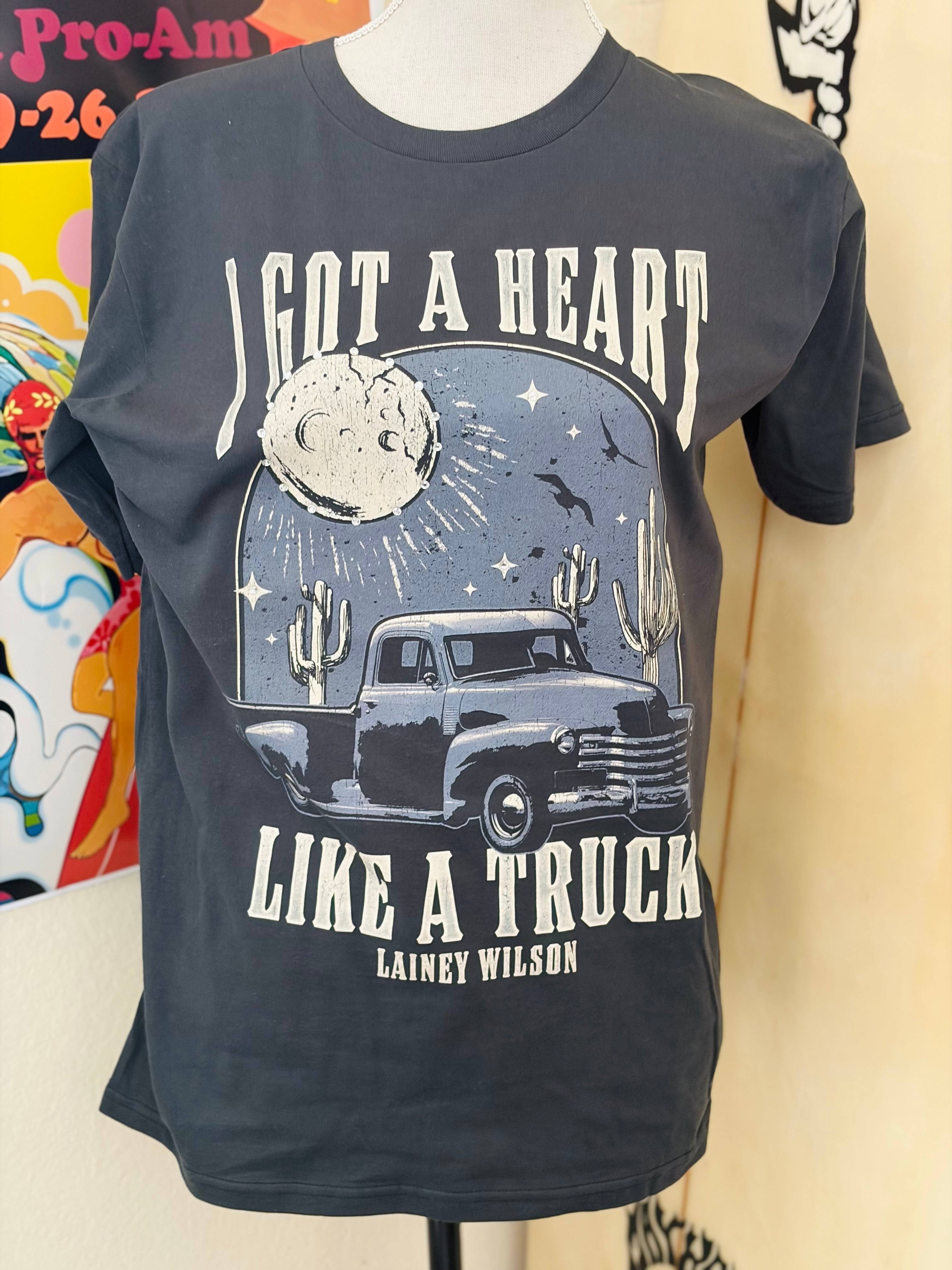 PRE-ORDER Lainey Wilson Heart Like a Truck Bling Tee