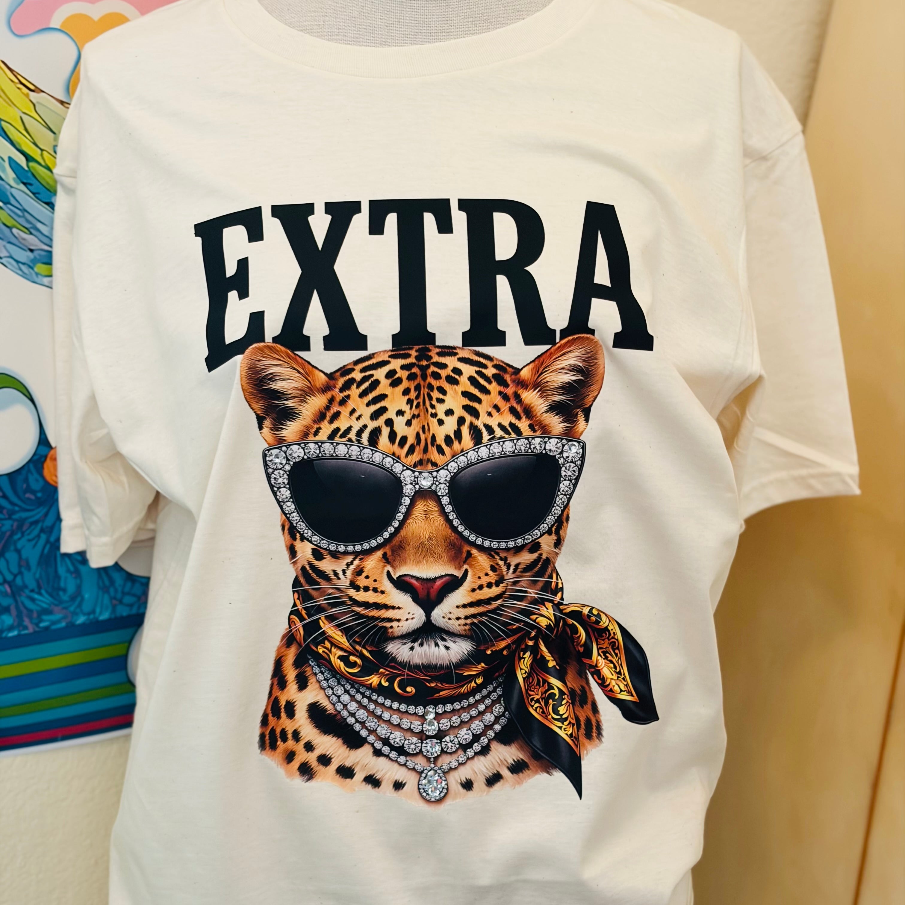 WS: T-SHIRT JUNKIE Extra Leopard Bling Tee on Simply Obsessed
