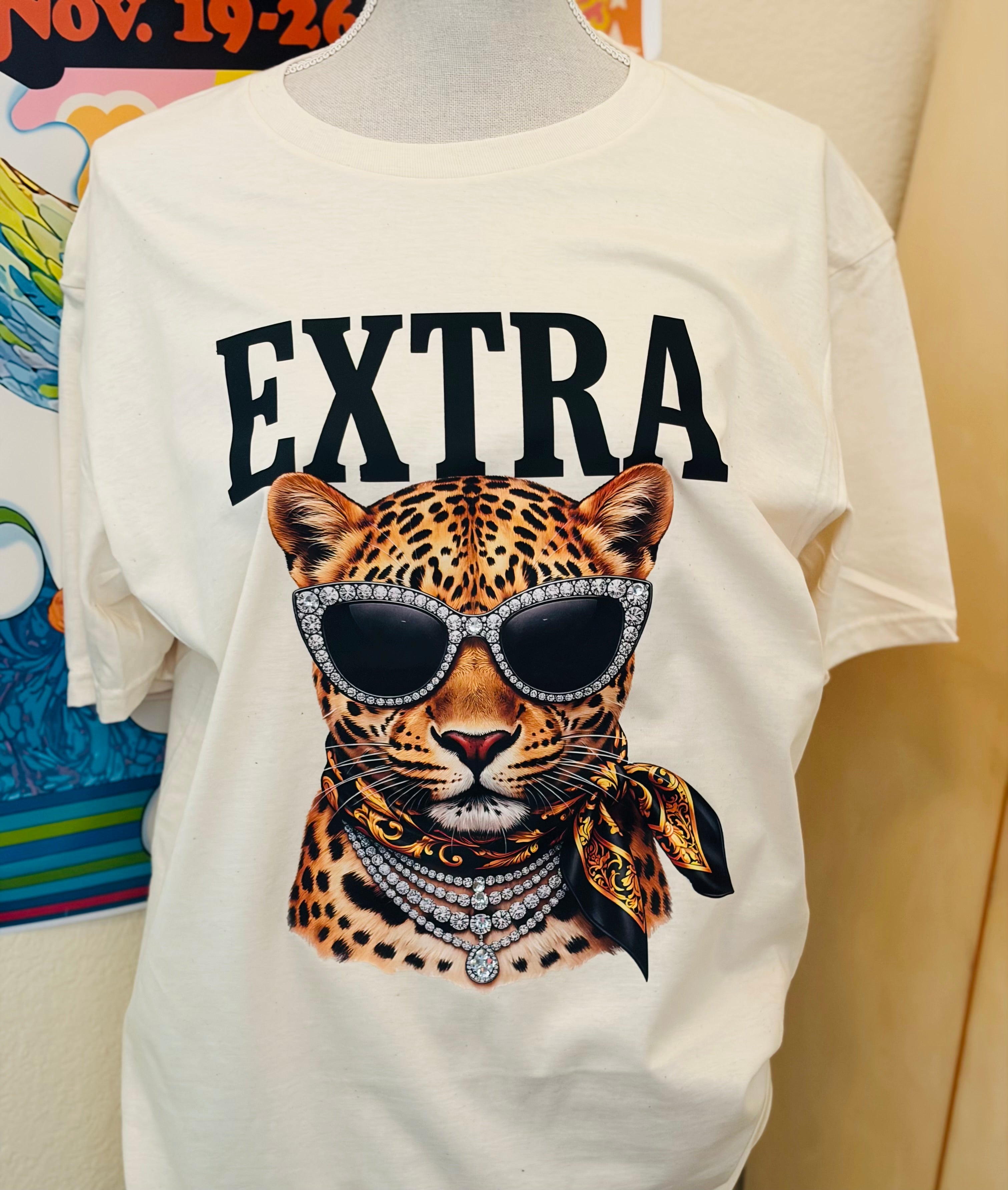 WS: T-SHIRT JUNKIE Extra Leopard Bling Tee on Simply Obsessed