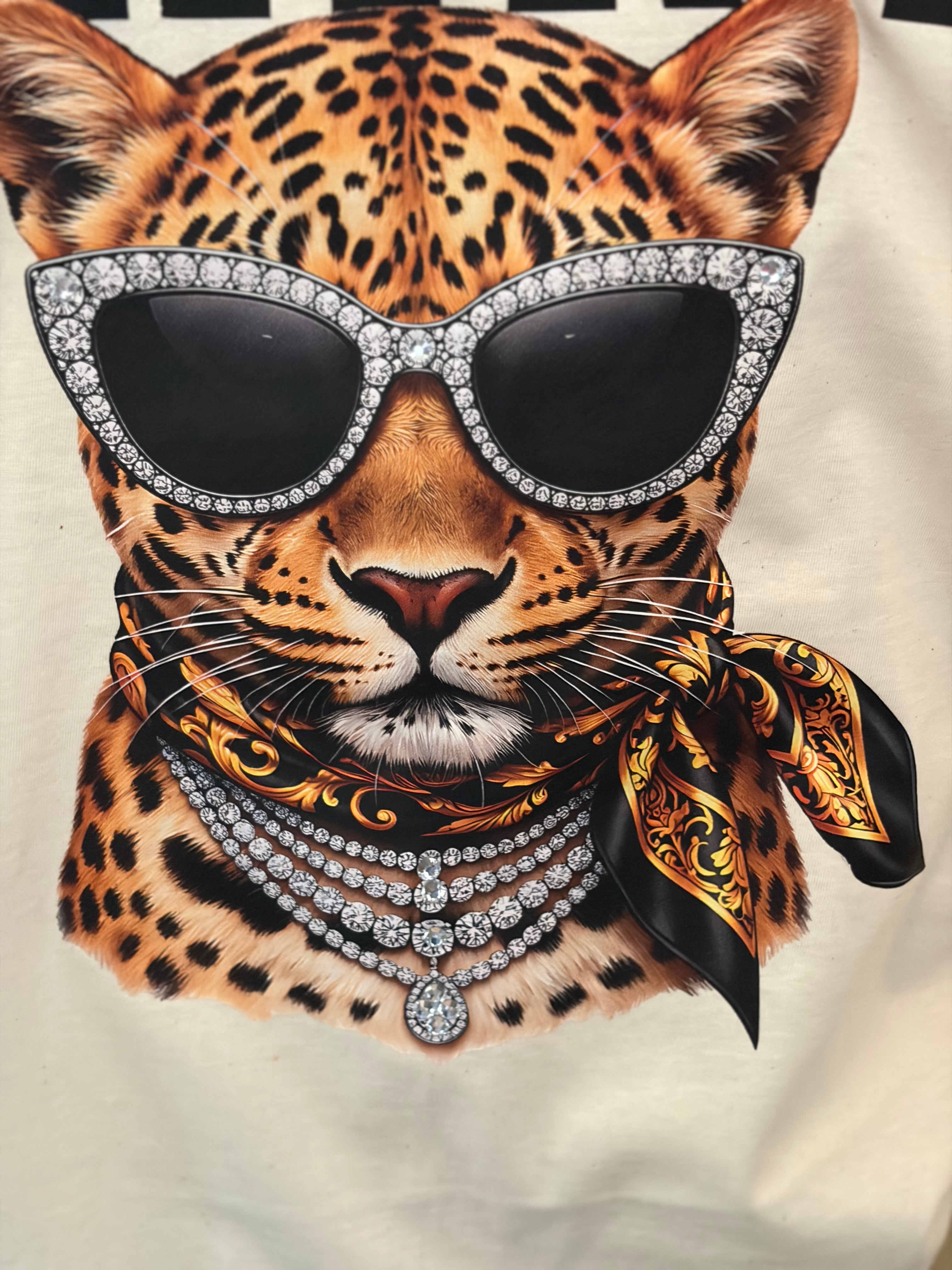 WS: T-SHIRT JUNKIE Extra Leopard Bling Tee on Simply Obsessed