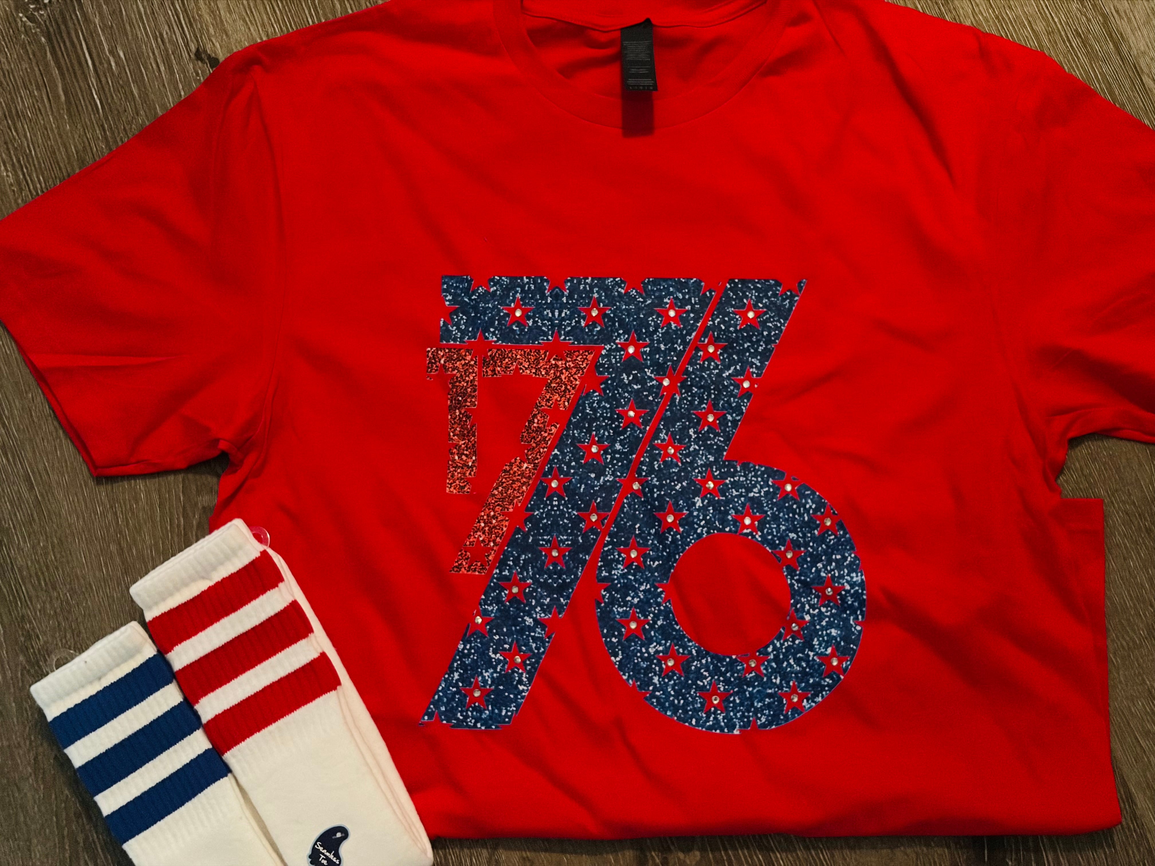 WS: T-SHIRT JUNKIE 1776 Bling Tee on Simply Obsessed
