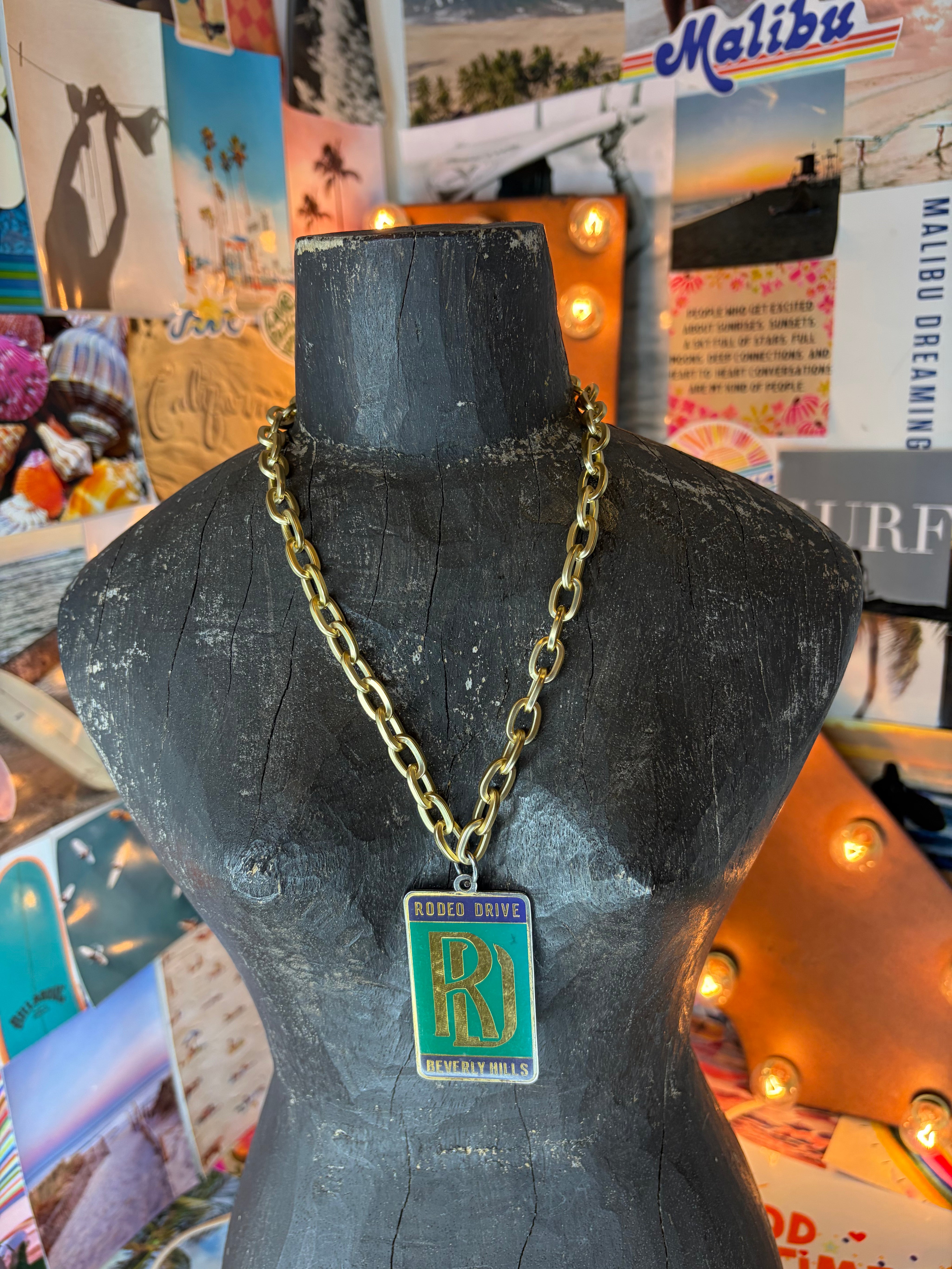MALIBU HIPPIE OOAK Vintage Beverly Hills Necklace on Simply Obsessed