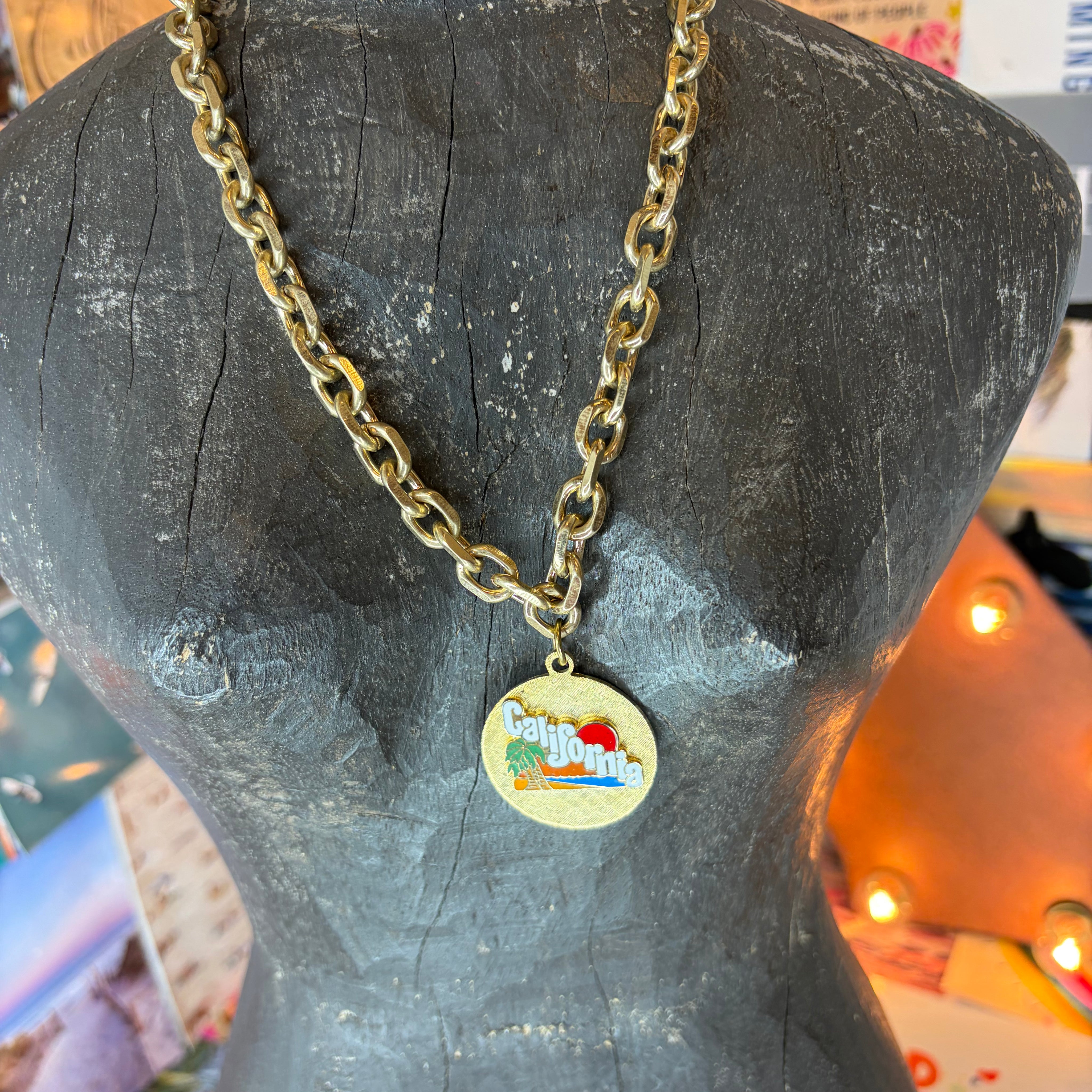 MALIBU HIPPIE OOAK Vintage California Necklace on Simply Obsessed