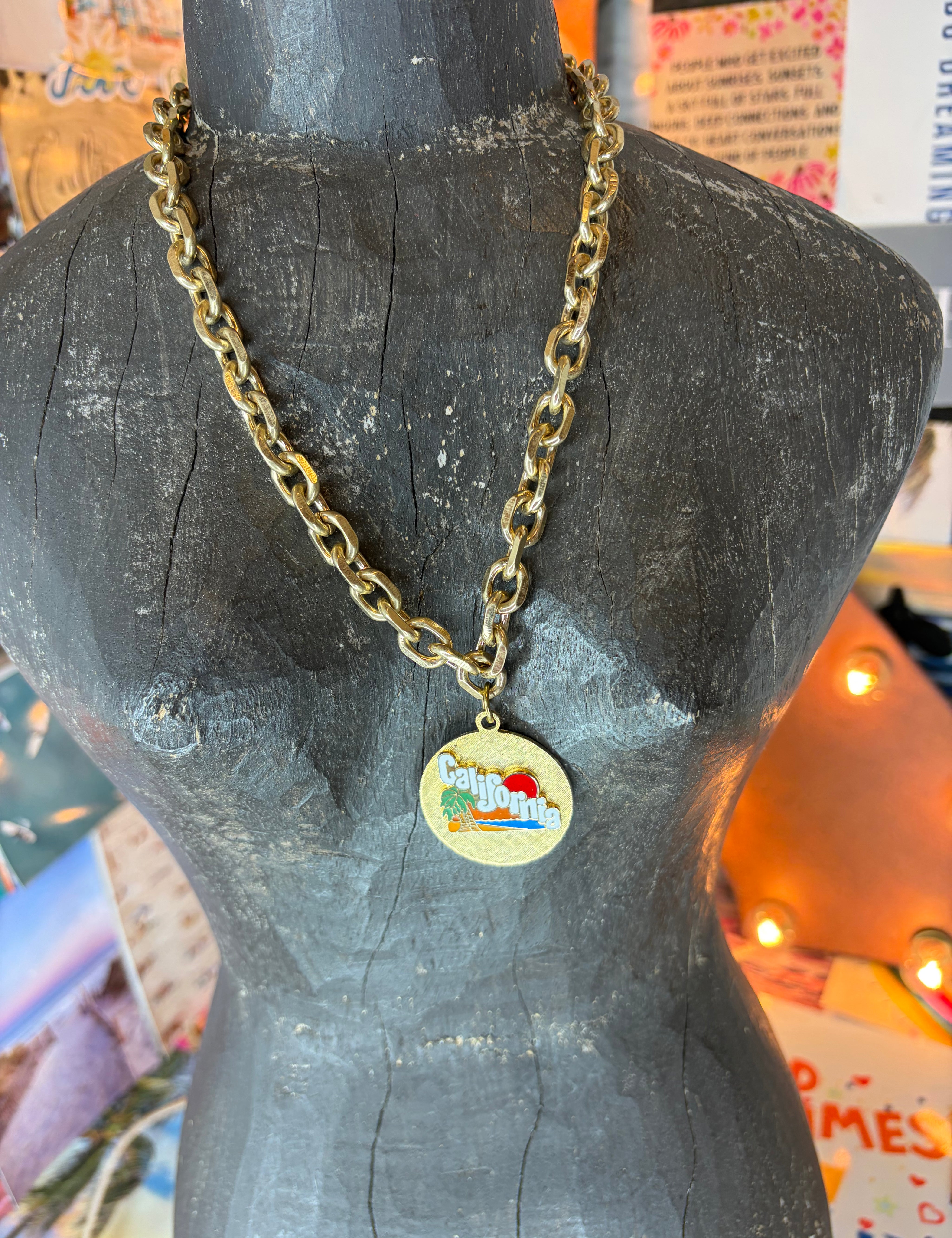 MALIBU HIPPIE OOAK Vintage California Necklace on Simply Obsessed