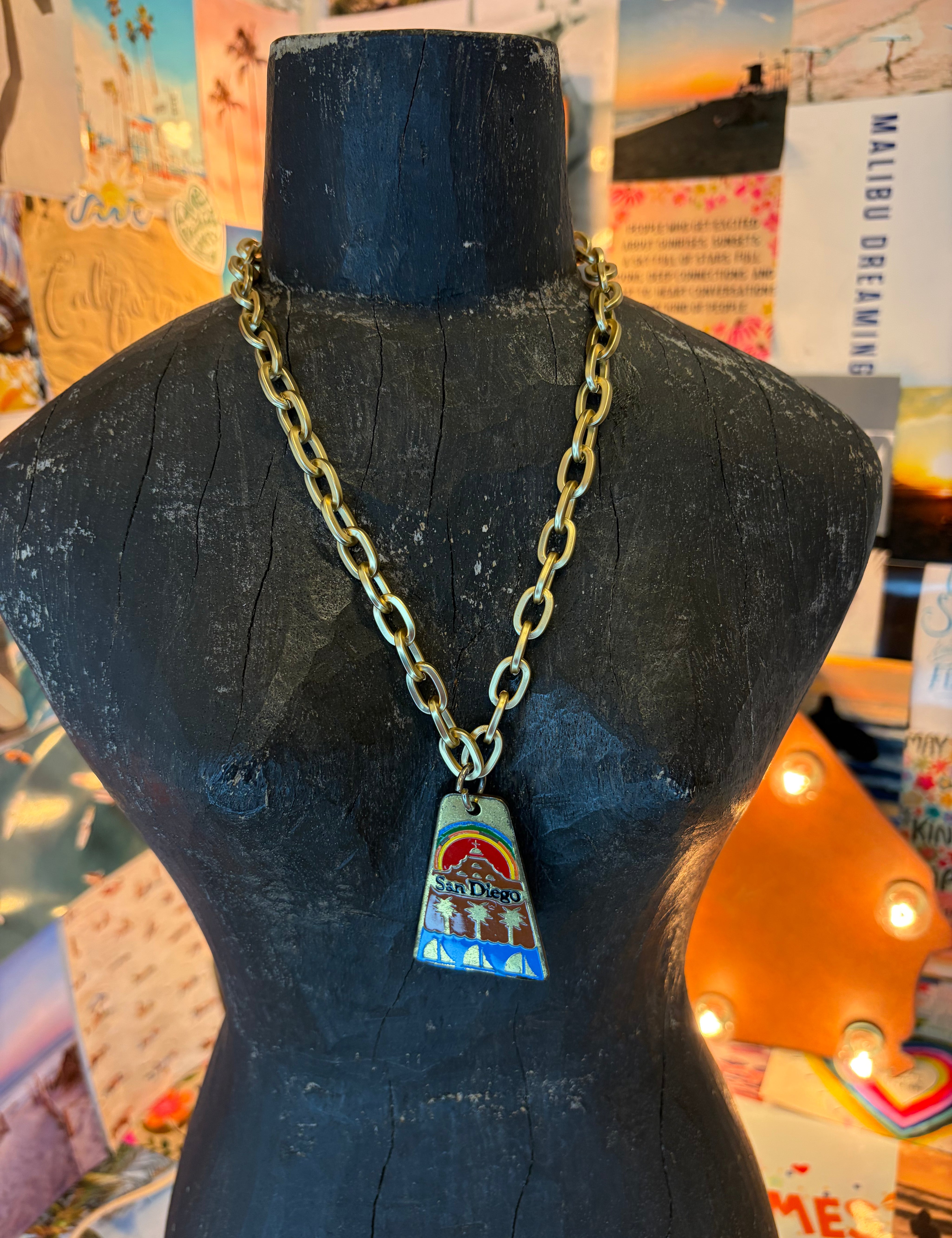 MALIBU HIPPIE OOAK Vintage San Diego Necklace on Simply Obsessed