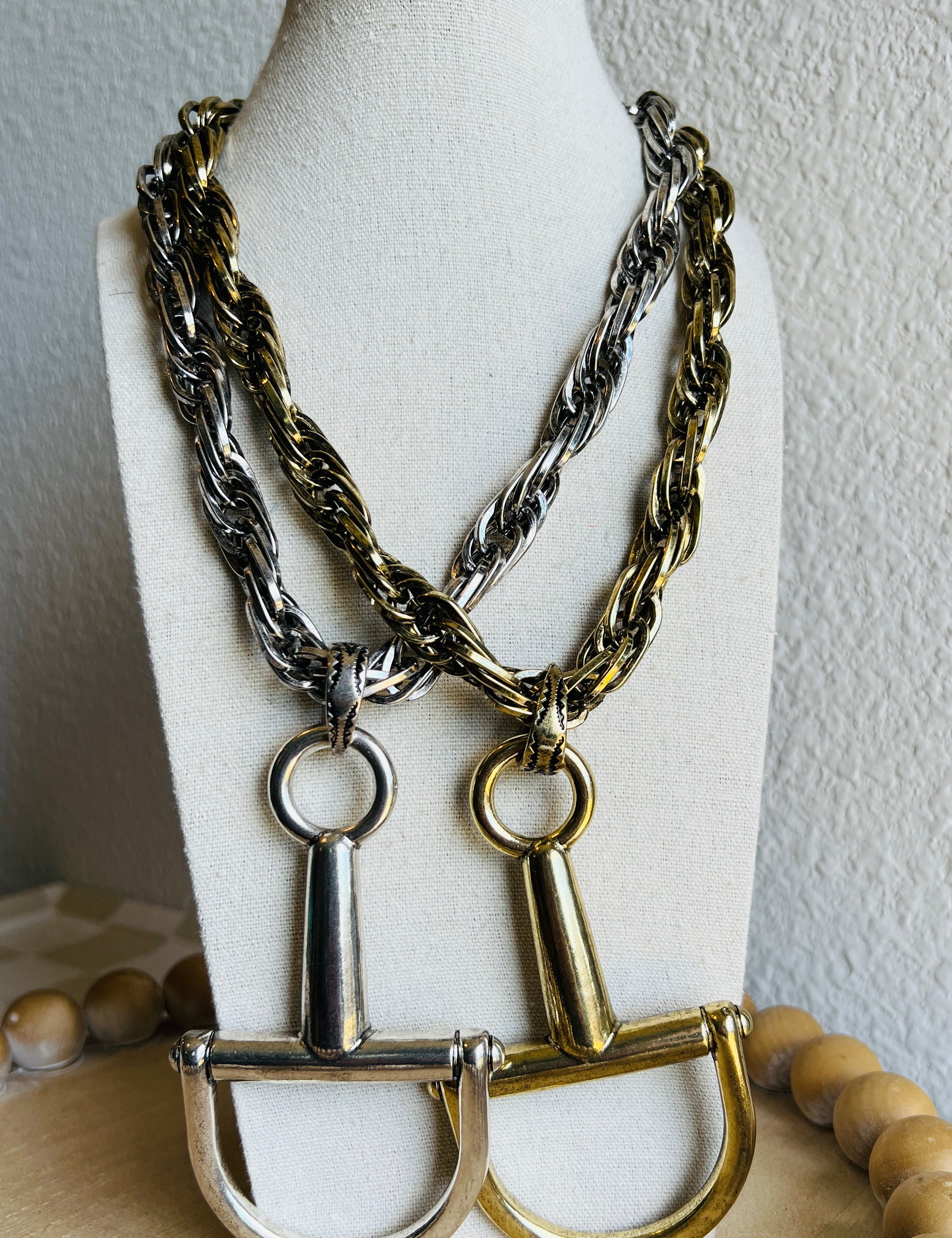 ATG Statement Snaffle Bit Necklace on Simply Obsessed
