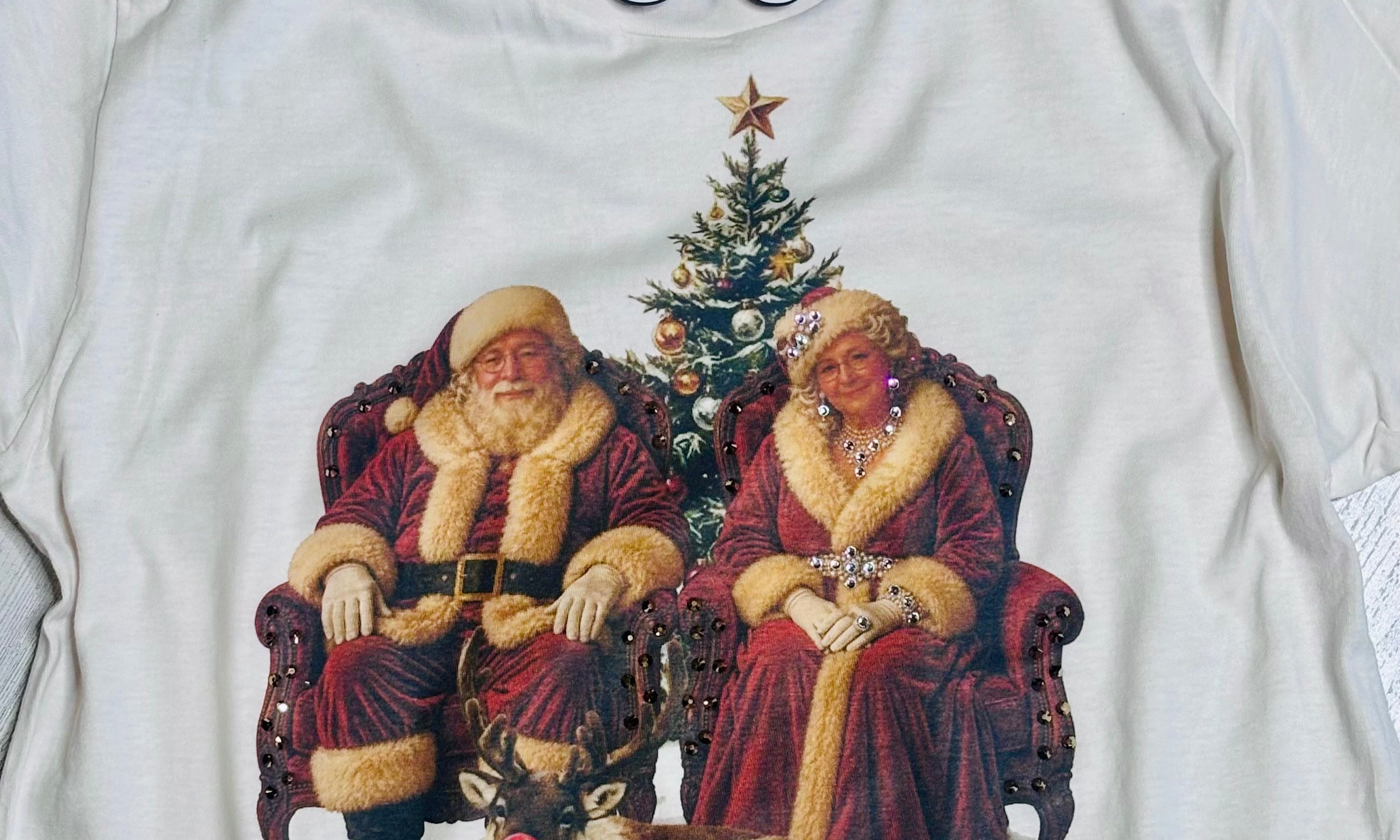 WS: Santa Clause Family Bling Tee-DIRECT TO GARMENT on Simply Obsessed
