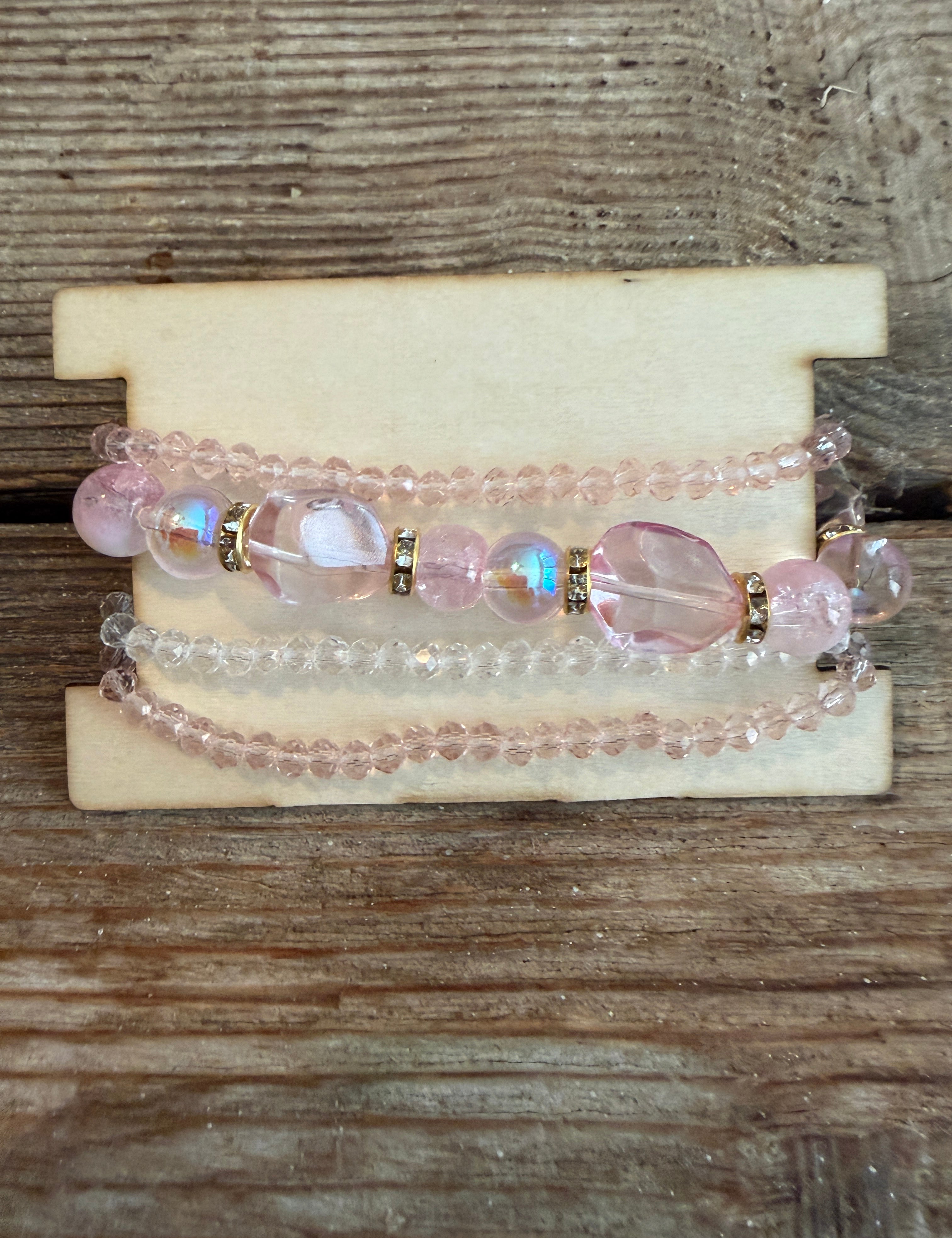 MALIBU SUPPLY Pink Bracelet Stack #104 **DEBUT SALE** on Simply Obsessed