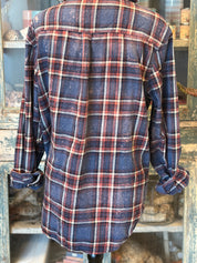 WS: MALIBU HIPPIE Denim Bleached Flannel on Simply Obsessed