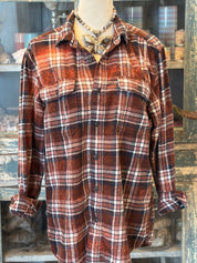 WS: MALIBU HIPPIE Autumn Bleached Flannel on Simply Obsessed