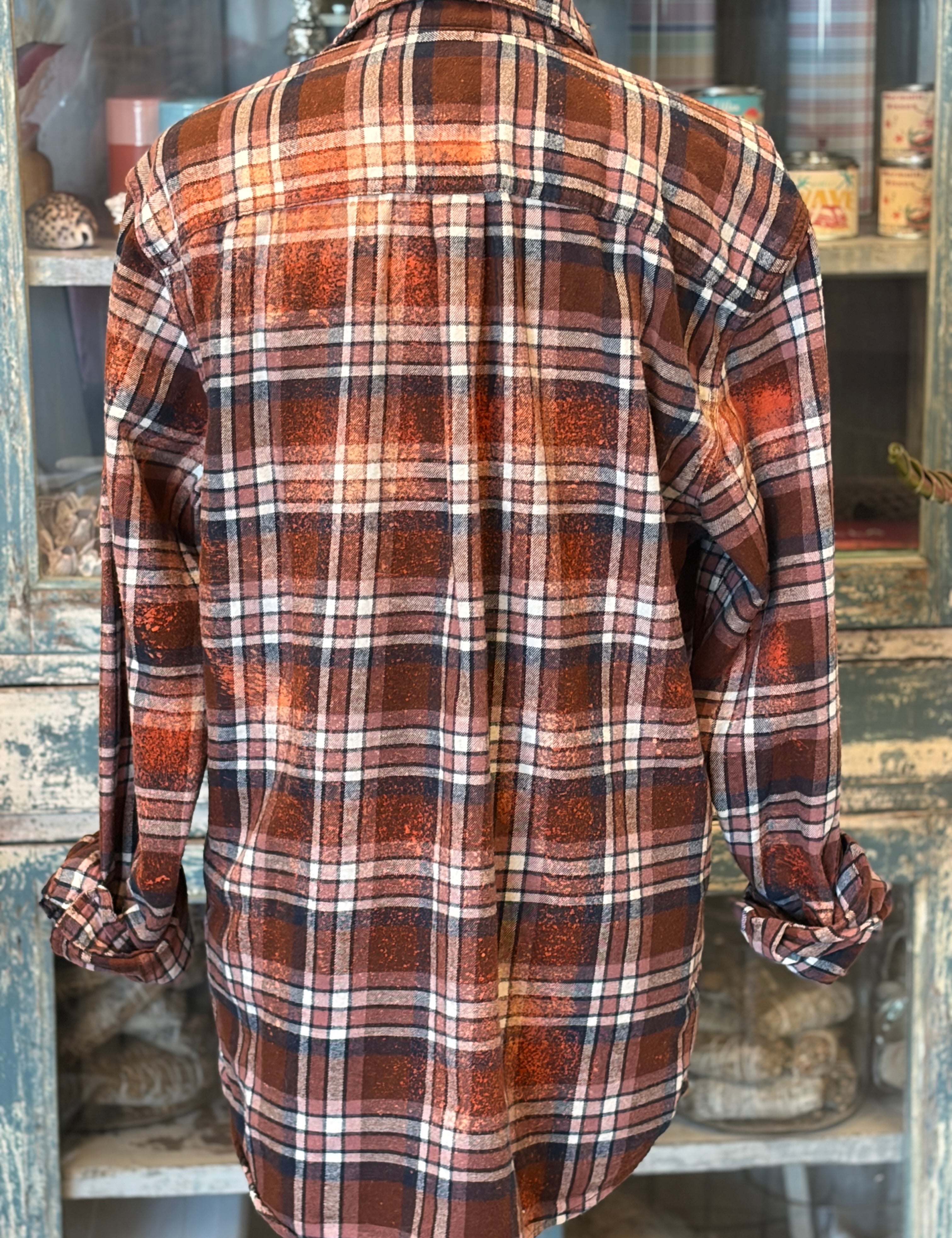 WS: MALIBU HIPPIE Autumn Bleached Flannel on Simply Obsessed