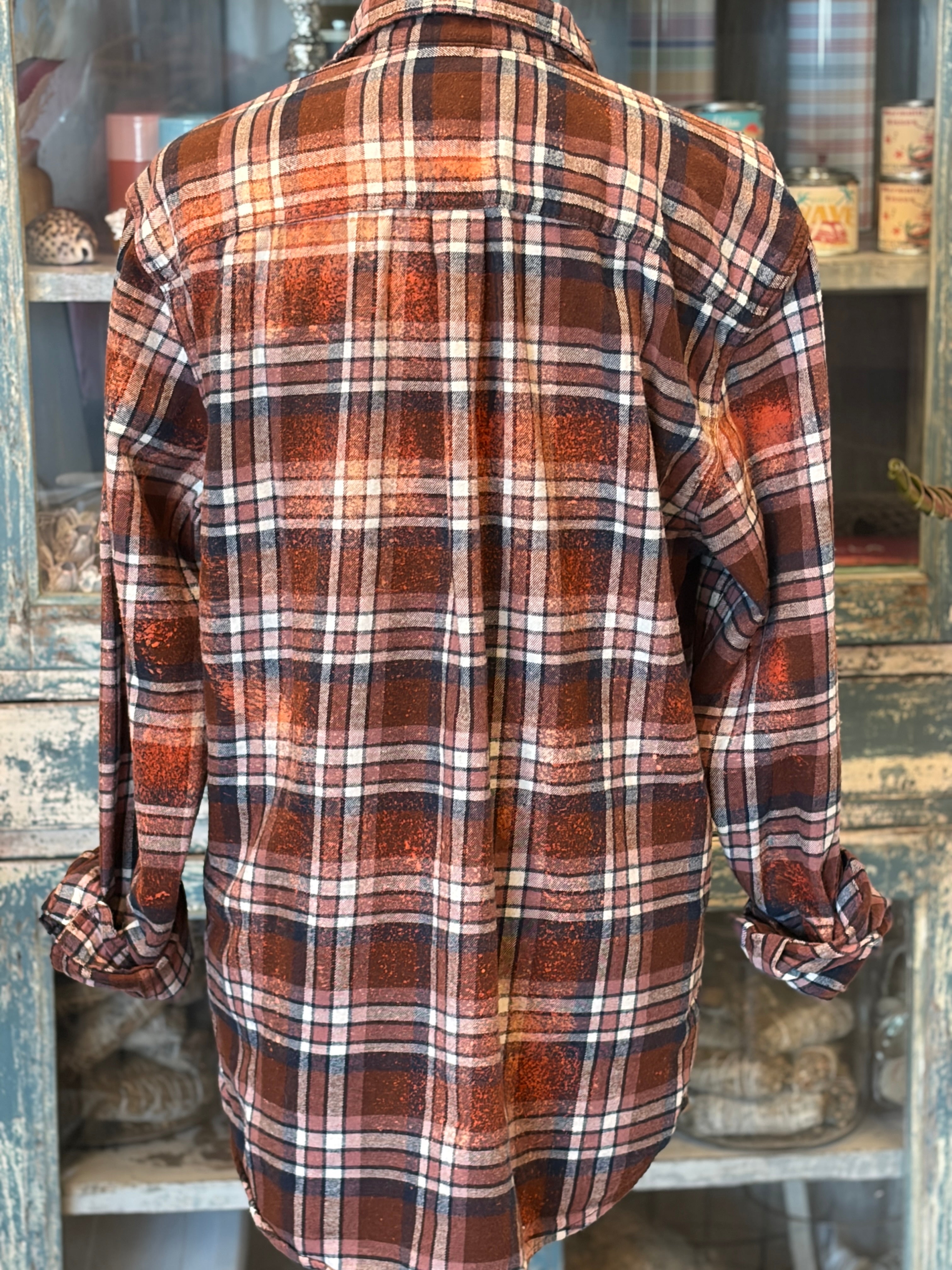 WS: MALIBU HIPPIE Autumn Bleached Flannel on Simply Obsessed