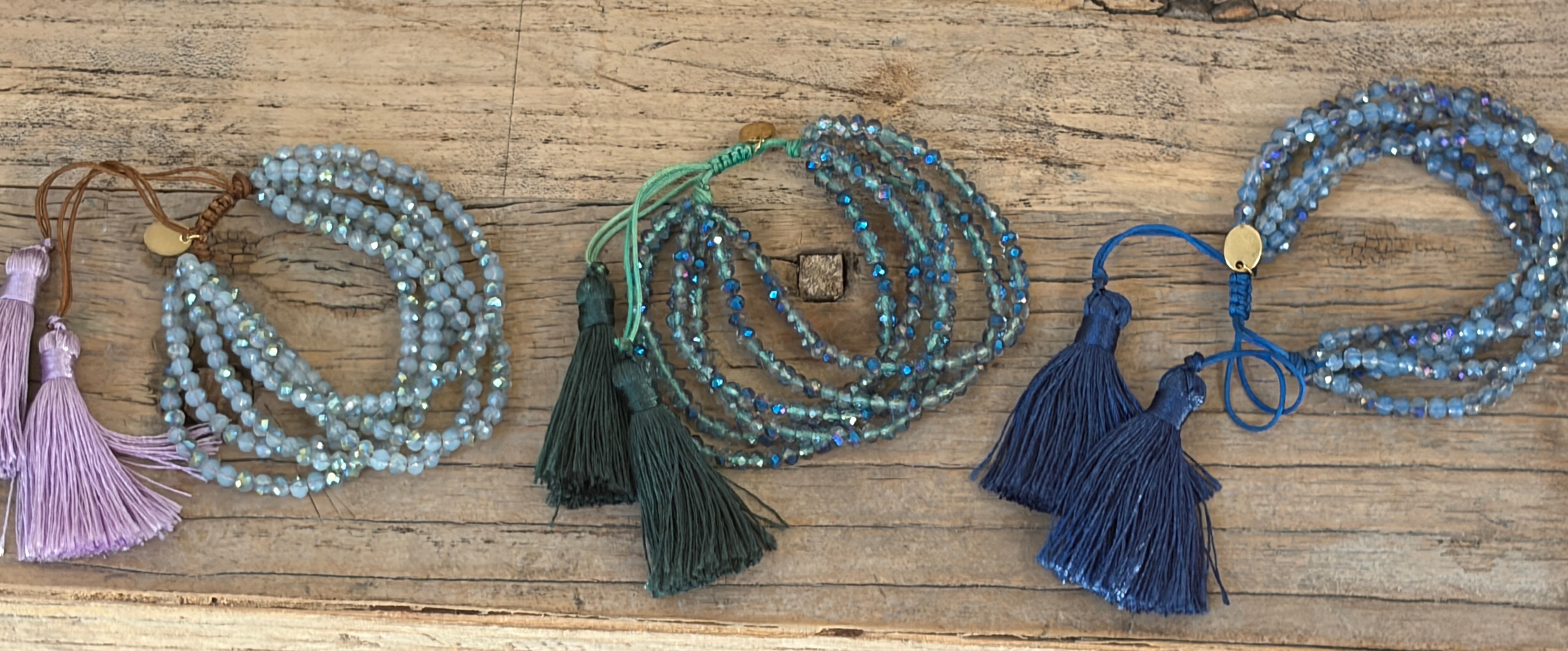 6 Strand Tassel Adjustable Pull Bracelets on Simply Obsessed