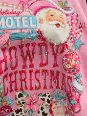 MALIBU HIPPIE Howdy Christmas Bling Sweatshirt on Simply Obsessed