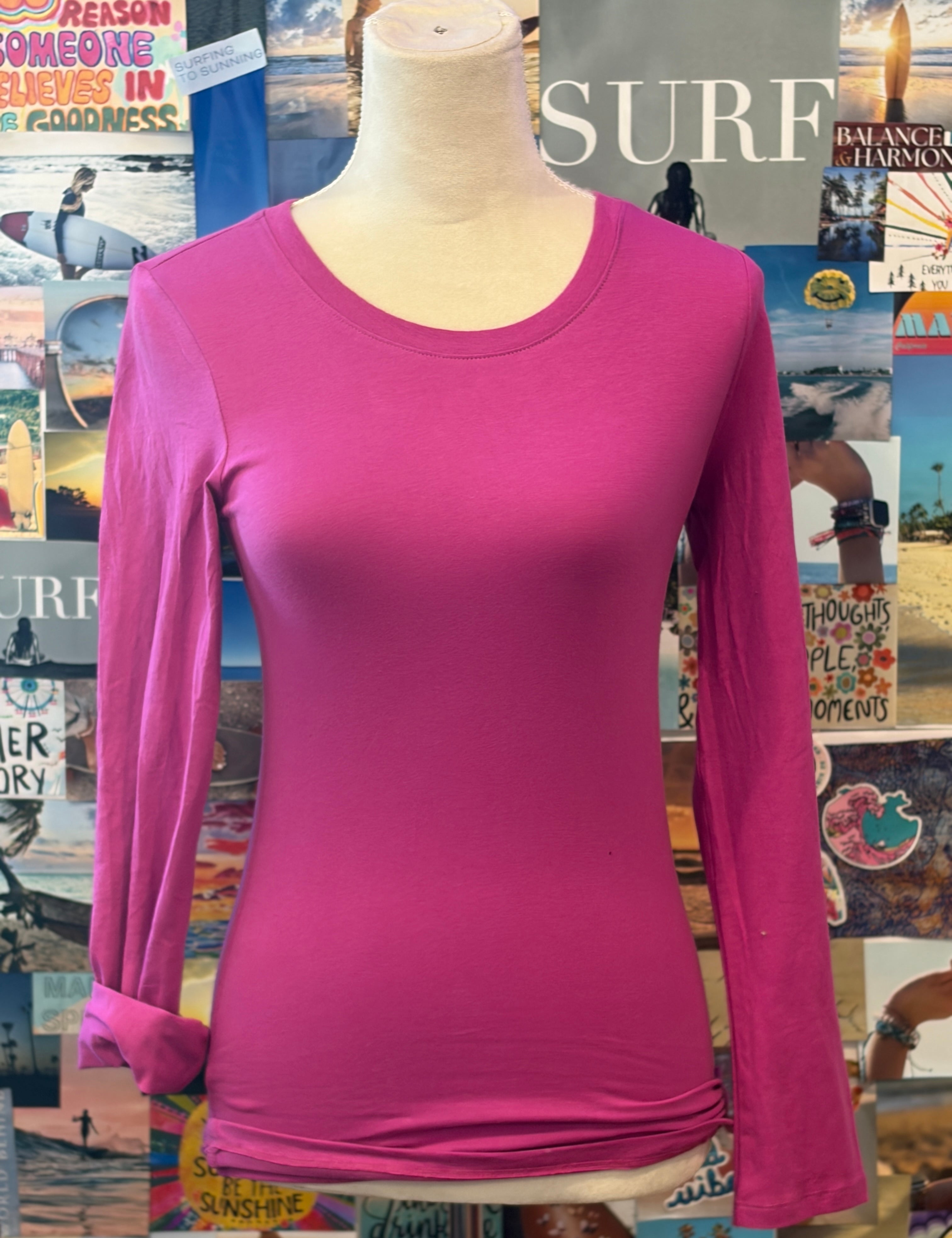 MALIBU HIPPIE Long Sleeve Fitted Tee on Simply Obsessed