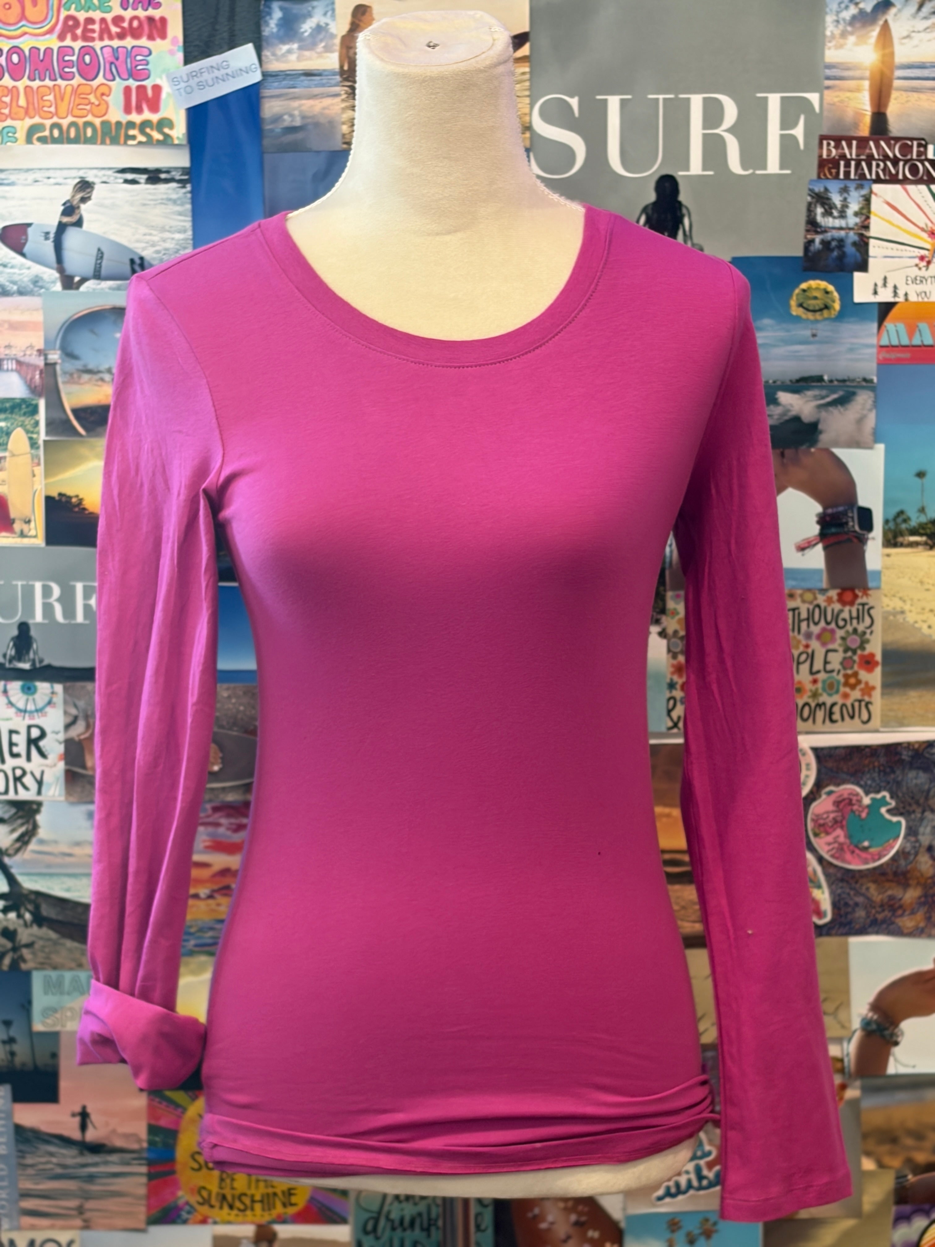 MALIBU HIPPIE Long Sleeve Fitted Tee on Simply Obsessed