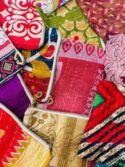 MALIBU HIPPIE Mystery Kantha Zipper Pouches on Simply Obsessed