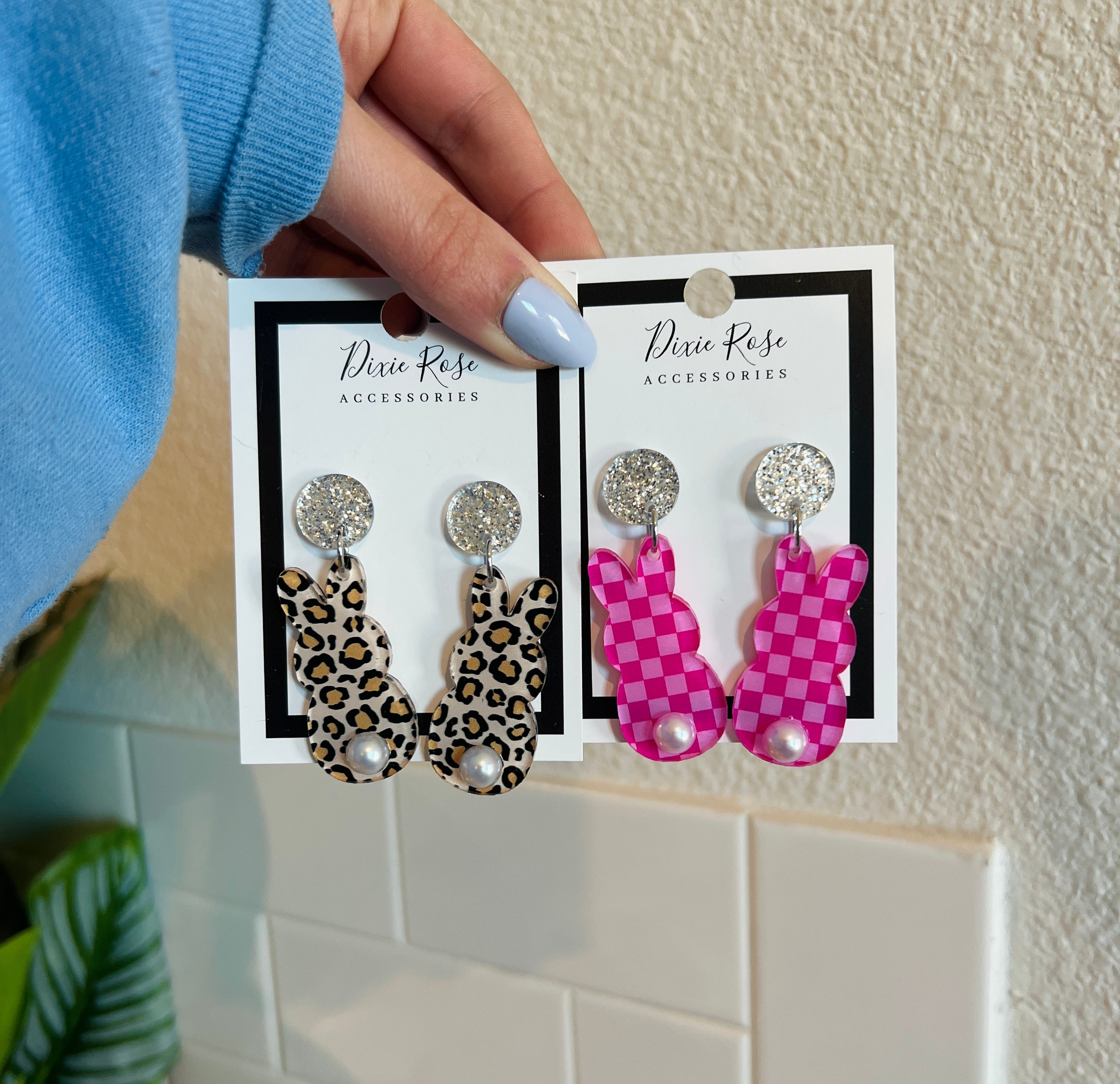 DIXIE ROSE Boujee Peep Earrings on Simply Obsessed