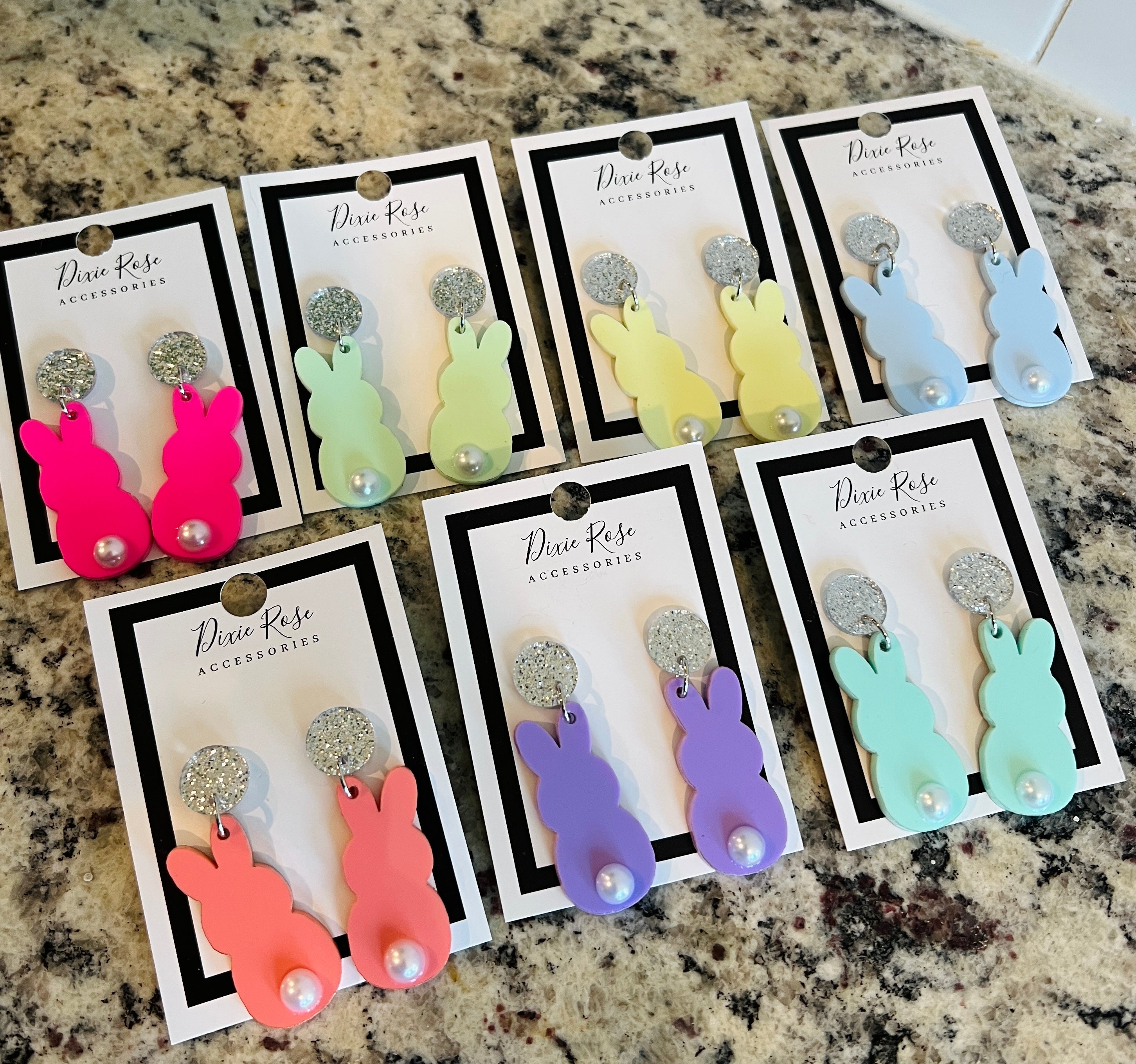 DIXIE ROSE Pastel Peep Earrings on Simply Obsessed