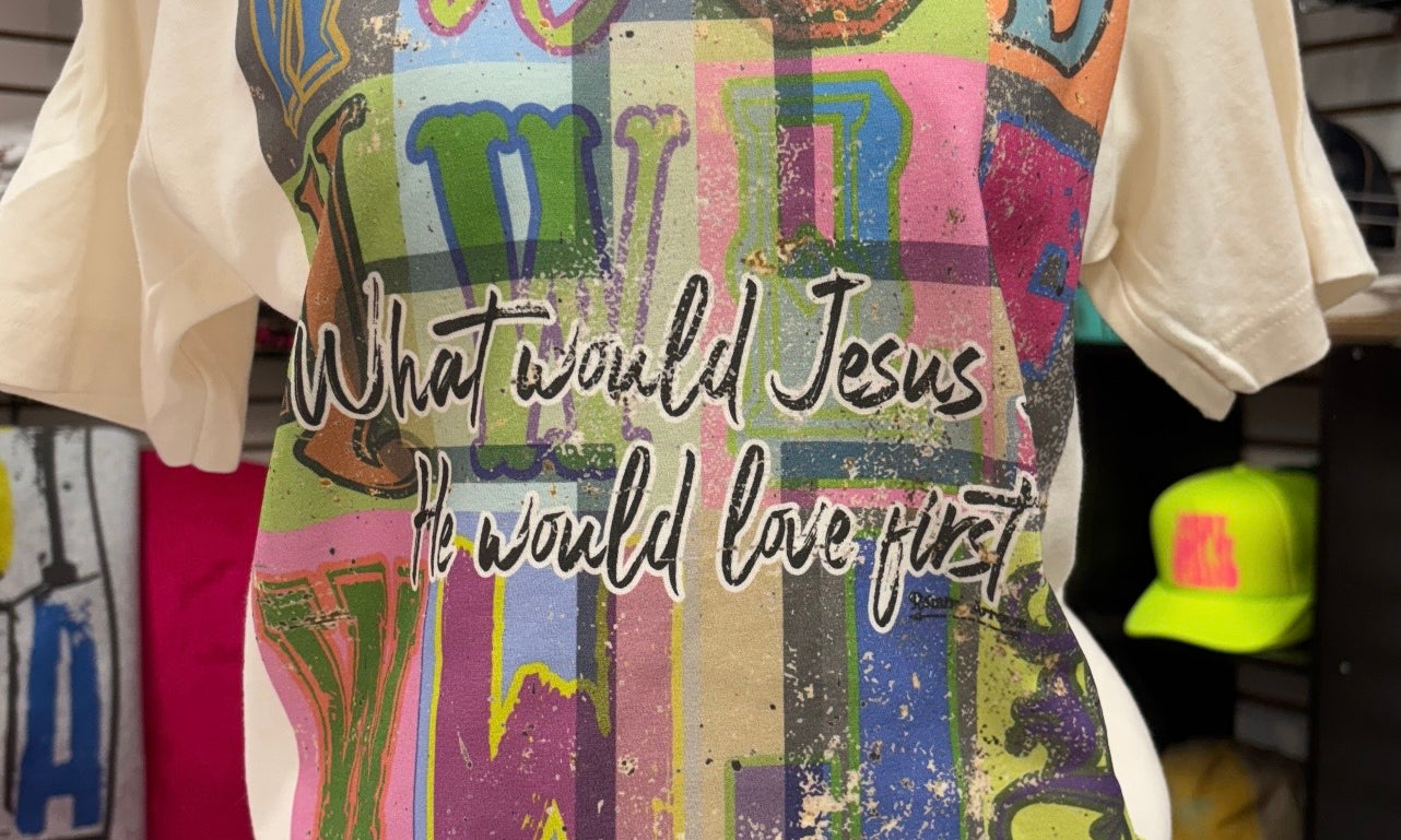 WS: What Would Jesus Do Tee on Simply Obsessed