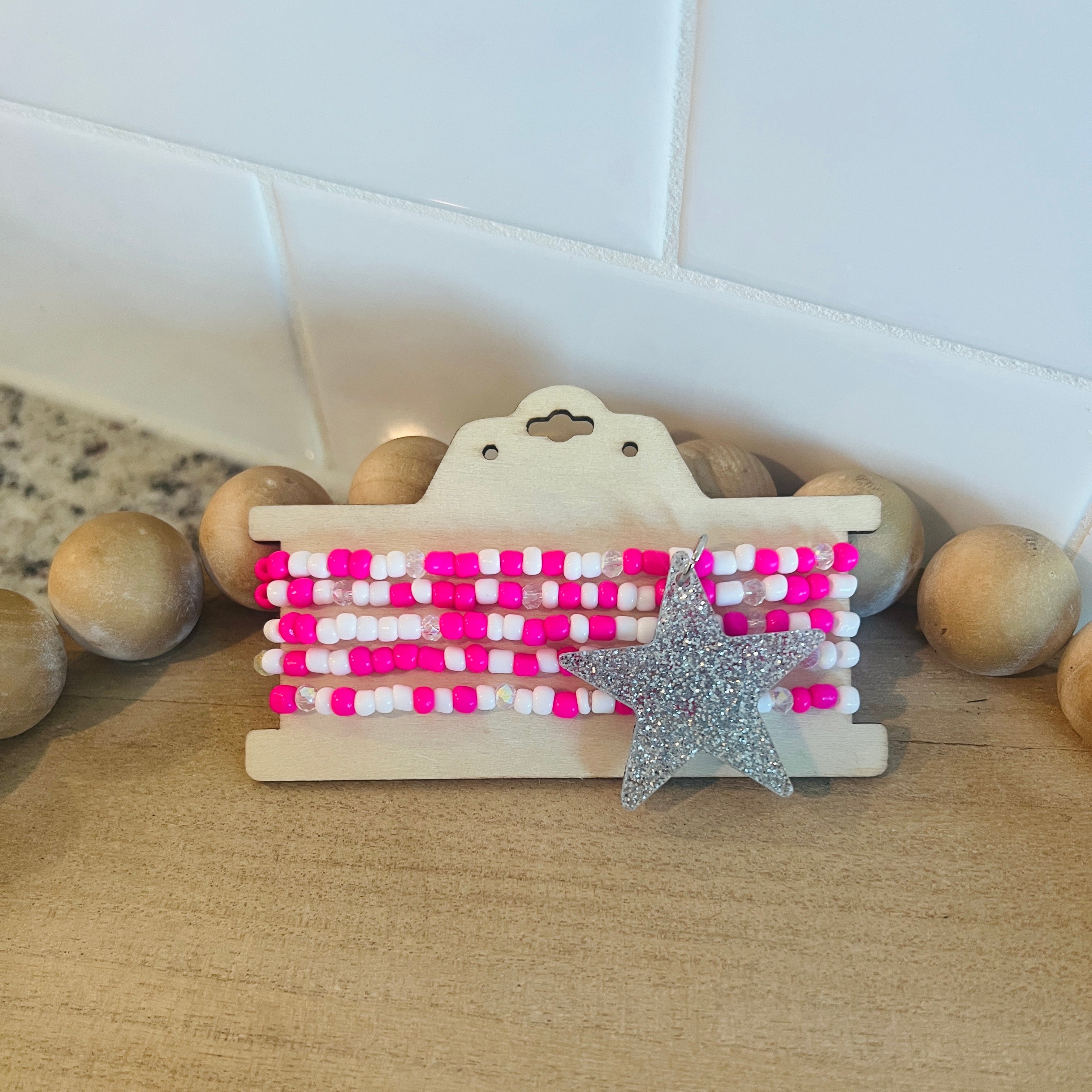 WS: Glitter Star Bracelet Stack on Simply Obsessed