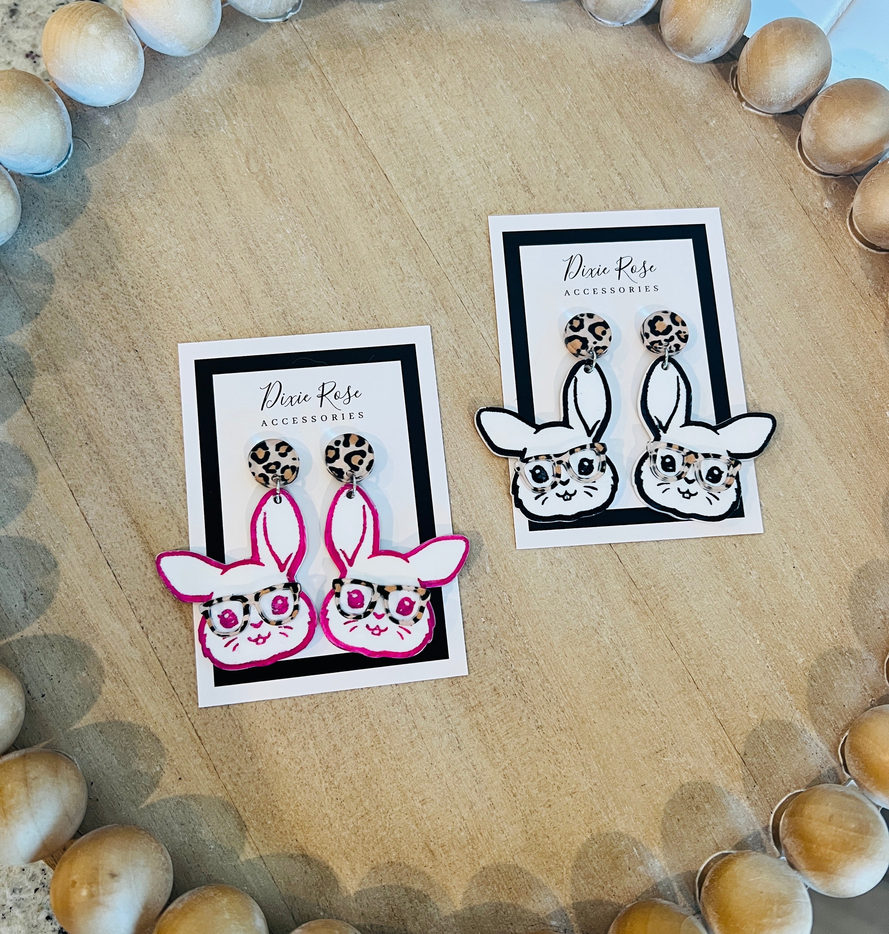 DIXIE ROSE Leopard Bunny Earrings on Simply Obsessed