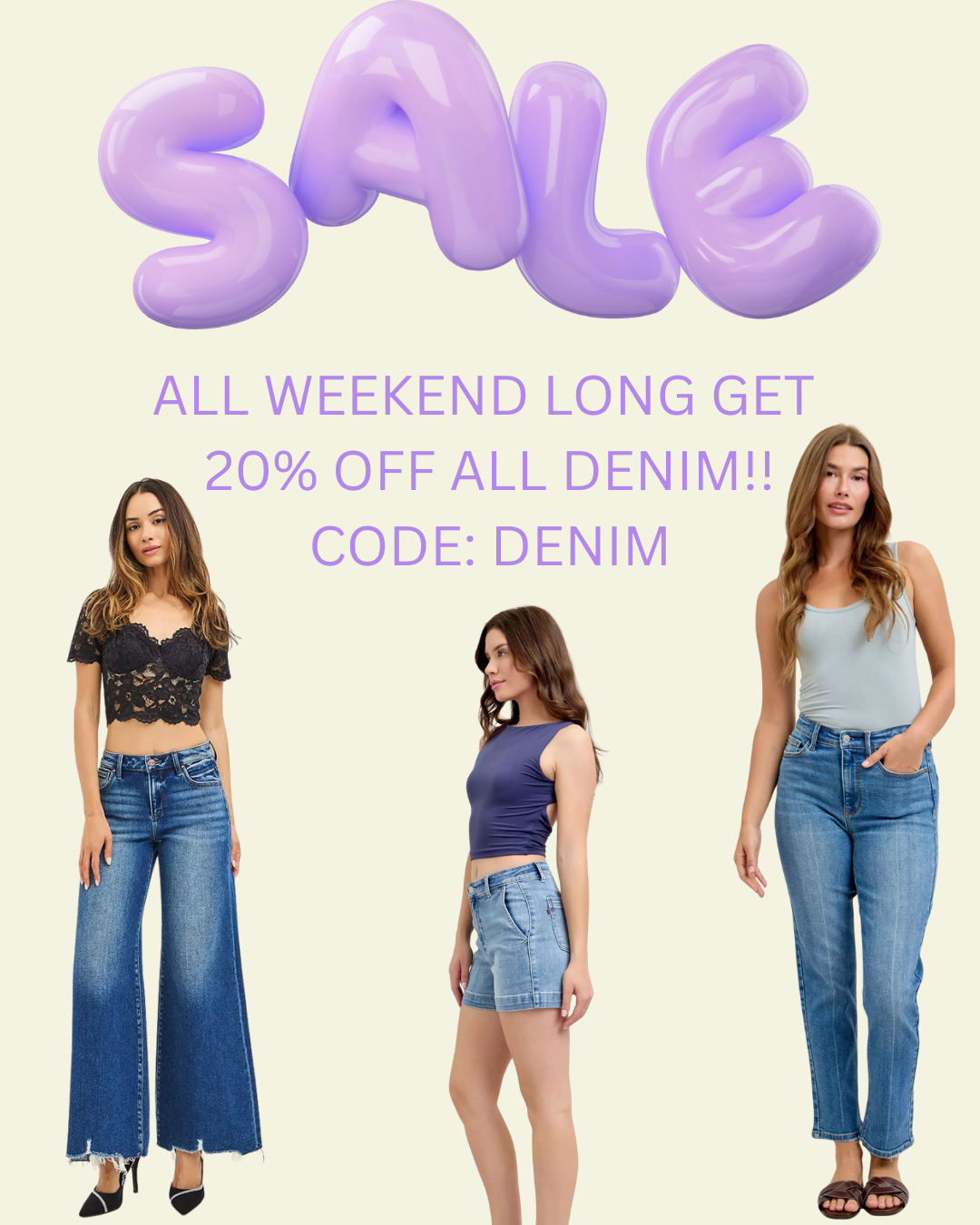 20% OFF DENIM!! on Simply Obsessed