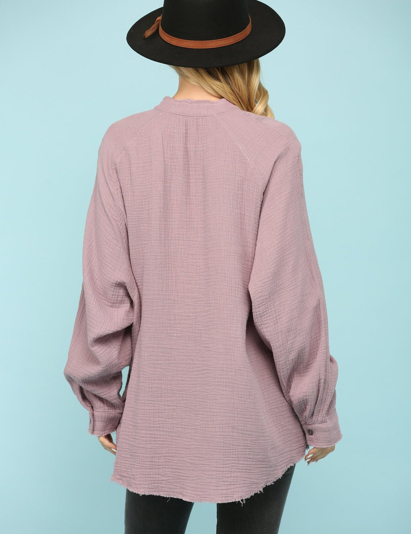 BLUE VELVET GAUZE WASHED BUTTON DOWN POCKET BLOUSE *** BEACH LIVE*** on Simply Obsessed