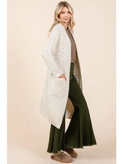 GEEGEE LOVELO WAFFLE KNIT LONG BODY CARDIGAN **DOORBUSTER** on Simply Obsessed