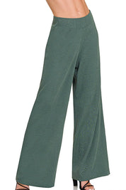 Zenana Viscose Ribbed Sweater Pants on Simply Obsessed