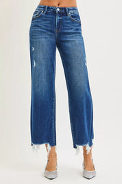 RISEN High Rise Crop Wide Leg Jeans on Simply Obsessed