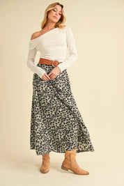 Aemi+Co Leopard Midi Skirt on Simply Obsessed