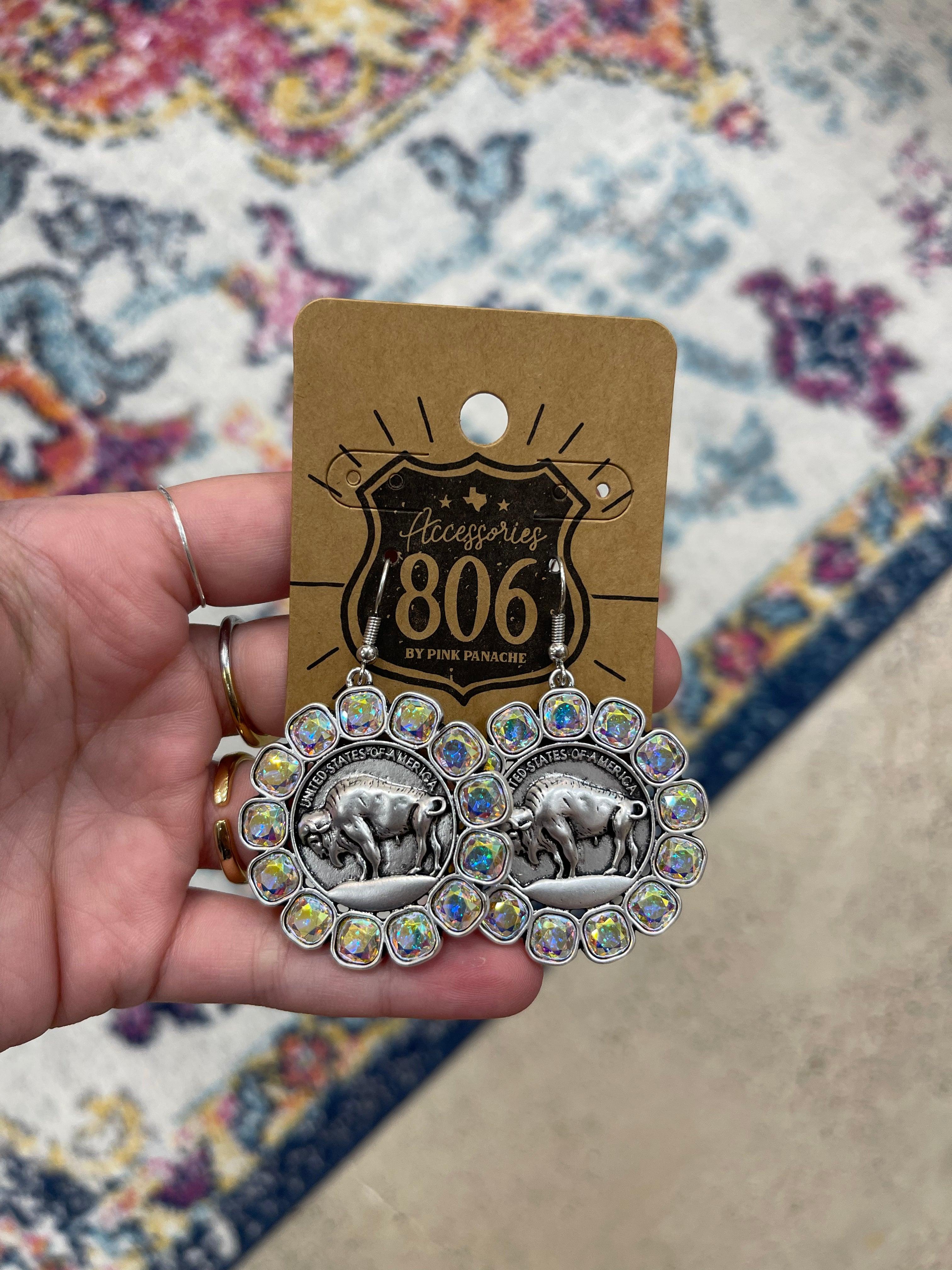 AB Bling Buffalo Earrings on Simply Obsessed