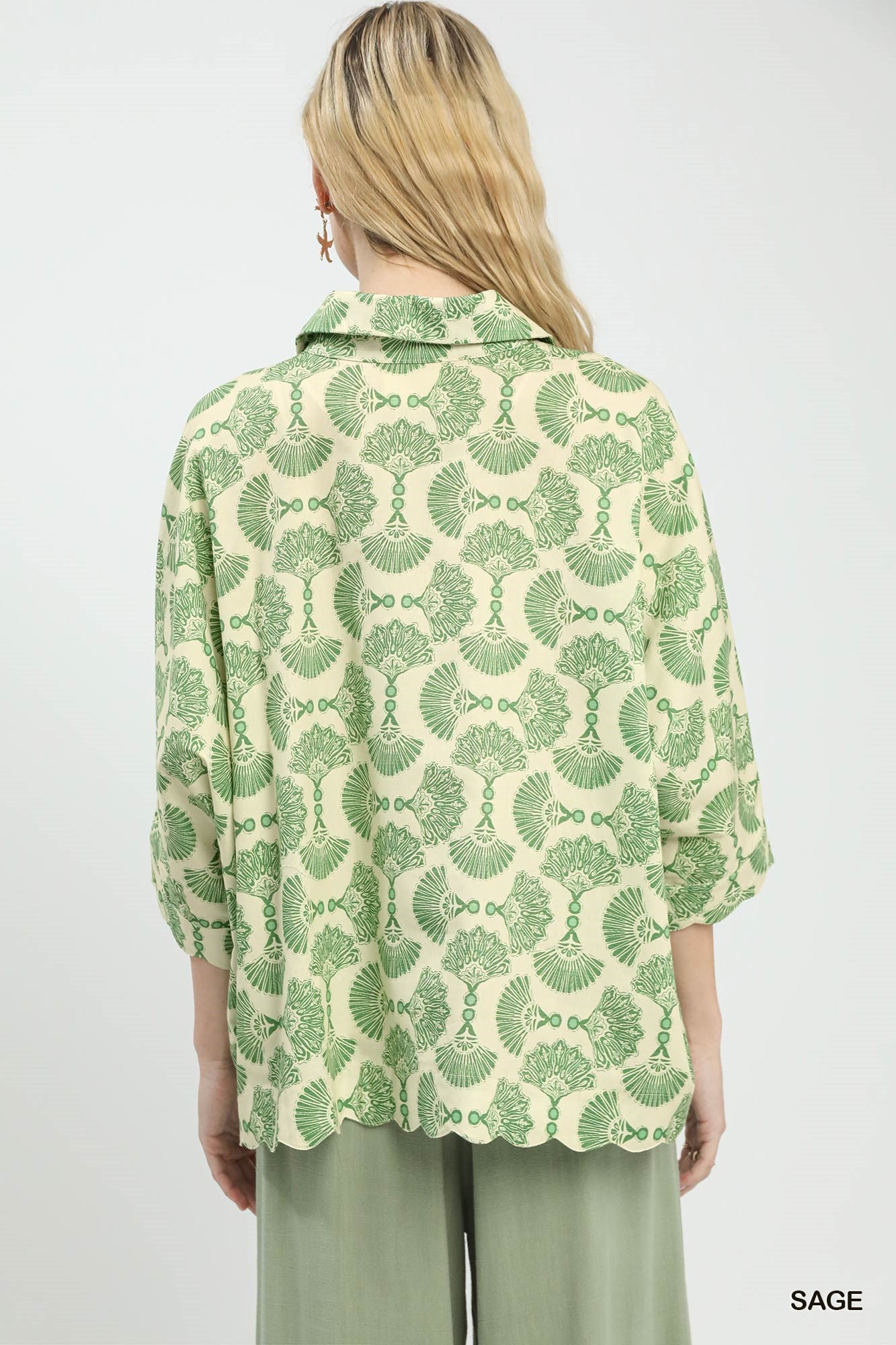 UMGEE Printed Button Down Shirt **DEBUT SALE** on Simply Obsessed